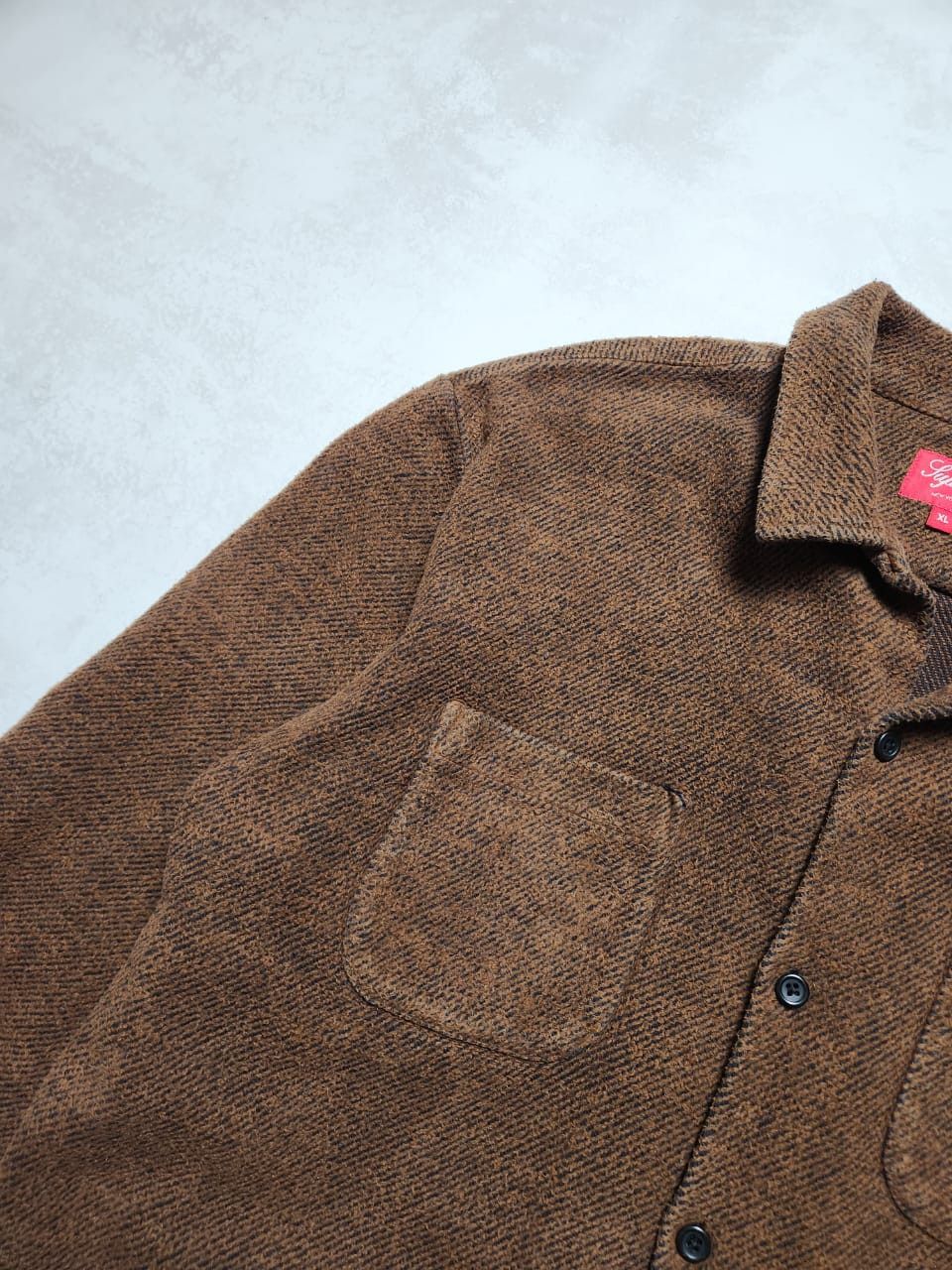 Supreme Supreme Brown Flannel Ribbed Jacket Size US XL / EU 56 / 4 - 8 Thumbnail