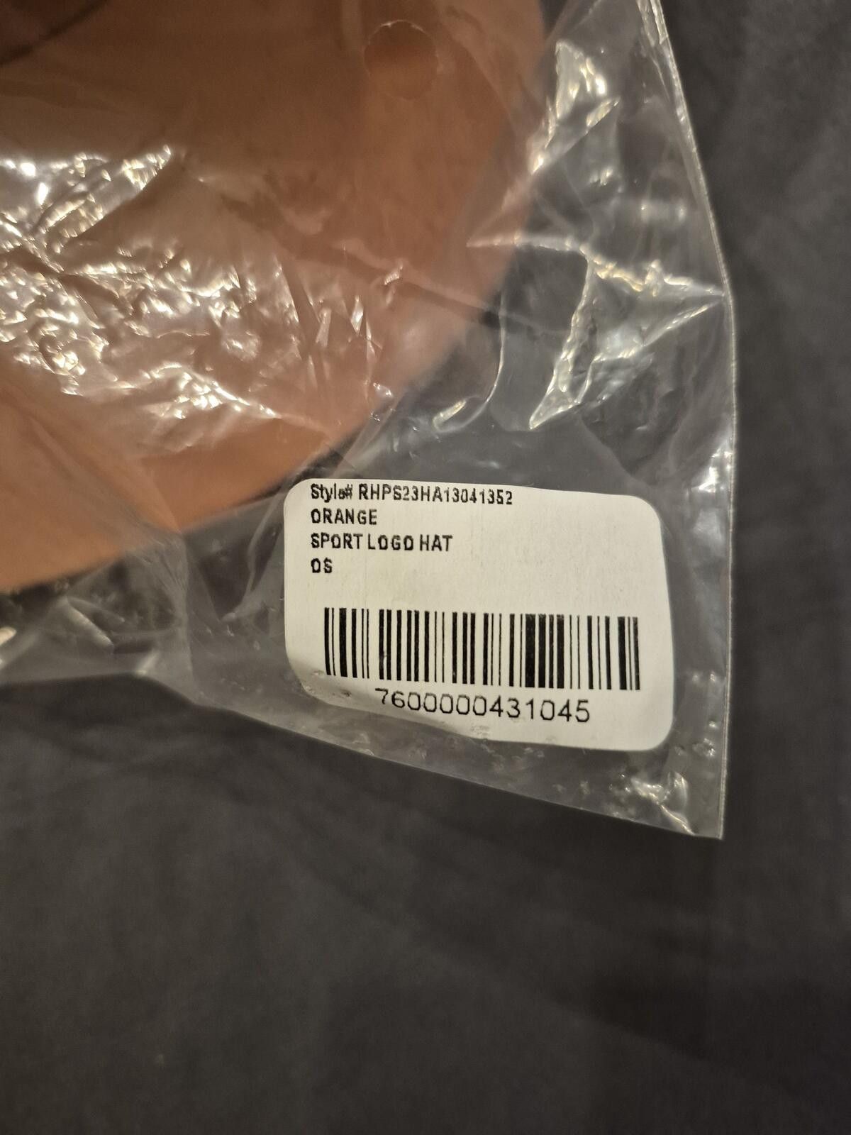 Rhude Rhude Orange Sport Logo Snapback Hat Size ONE SIZE - 4 Thumbnail
