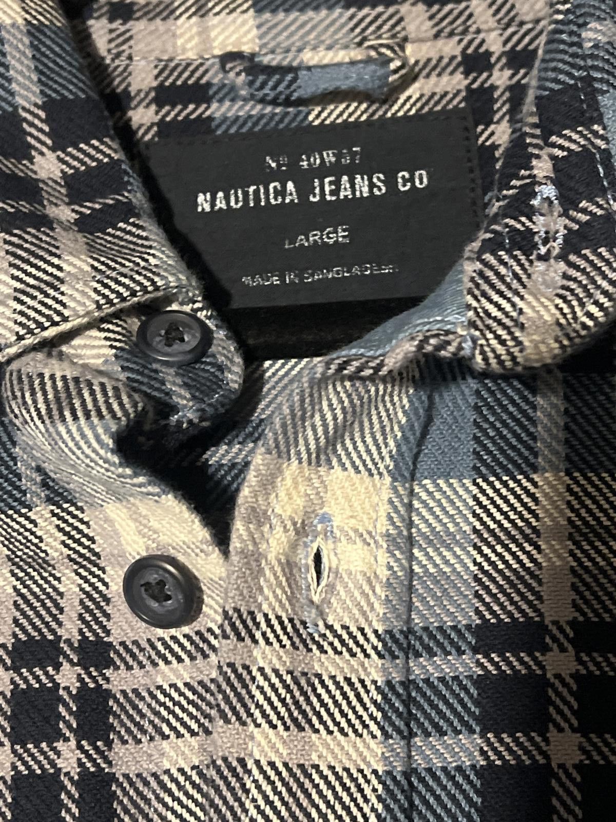 Nautica Nautica Men's Blue Plaid Button-Up Shirt L NWT Size US L / EU 52-54 / 3 - 4 Thumbnail