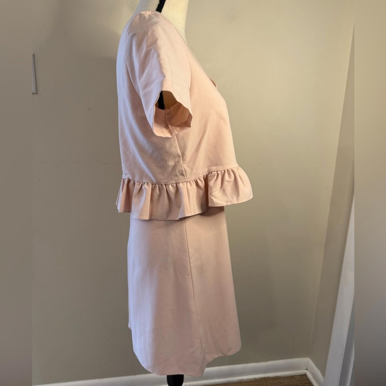 Asos ASOS powder pink peplum short sleeve dress SZ 6 Size M / US 6-8 / IT 42-44 - 2 Thumbnail