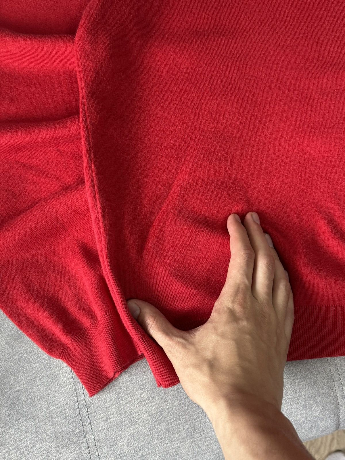 Polo Ralph Lauren × Vintage Vintage Polo Ralph Lauren red cotton sweater Y2K size L Size US L / EU 52-54 / 3 - 9 Thumbnail