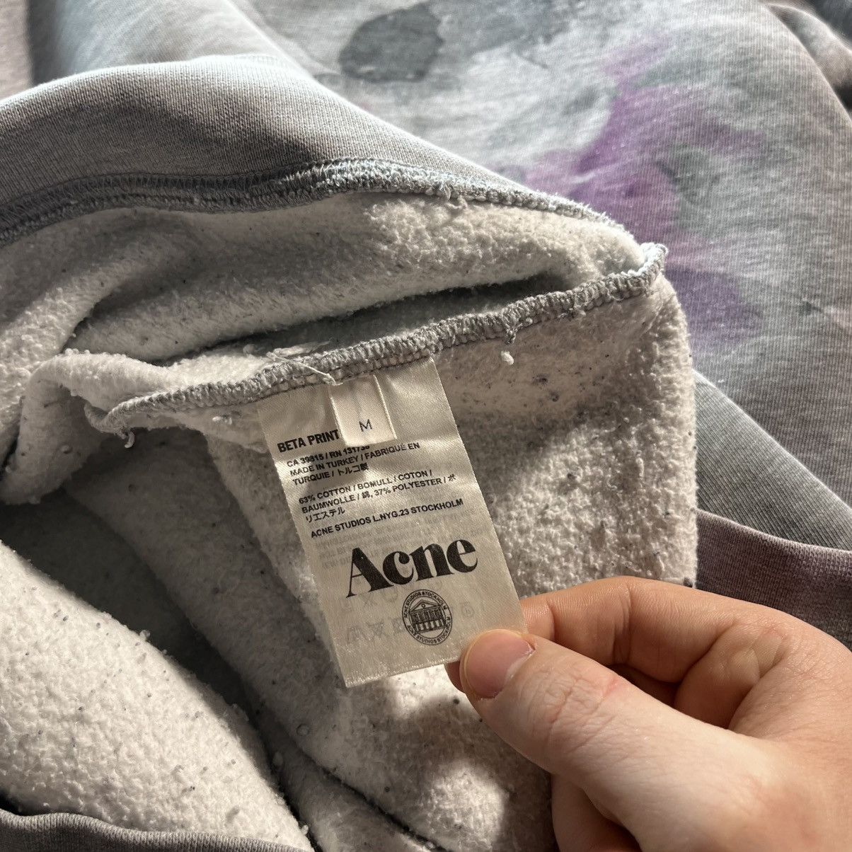 Acne Studios Archive Vintage Acne Studios Beta Print Crewneck Sweatshirt Size US L / EU 52-54 / 3 - 17 Thumbnail