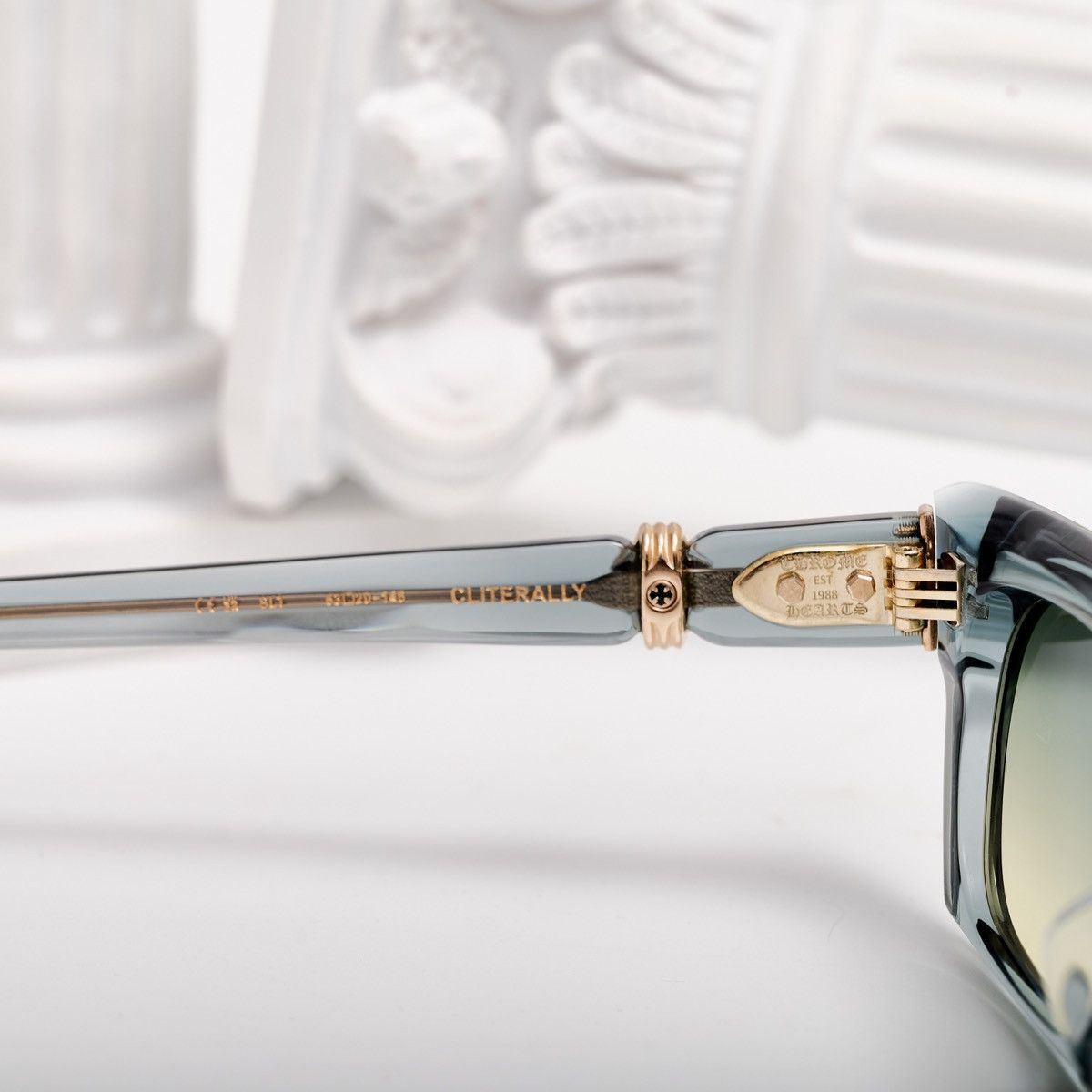 Chrome Hearts CHROME HEARTS CLITERALLY SLATED SUNGLASSES Size ONE SIZE - 5 Thumbnail