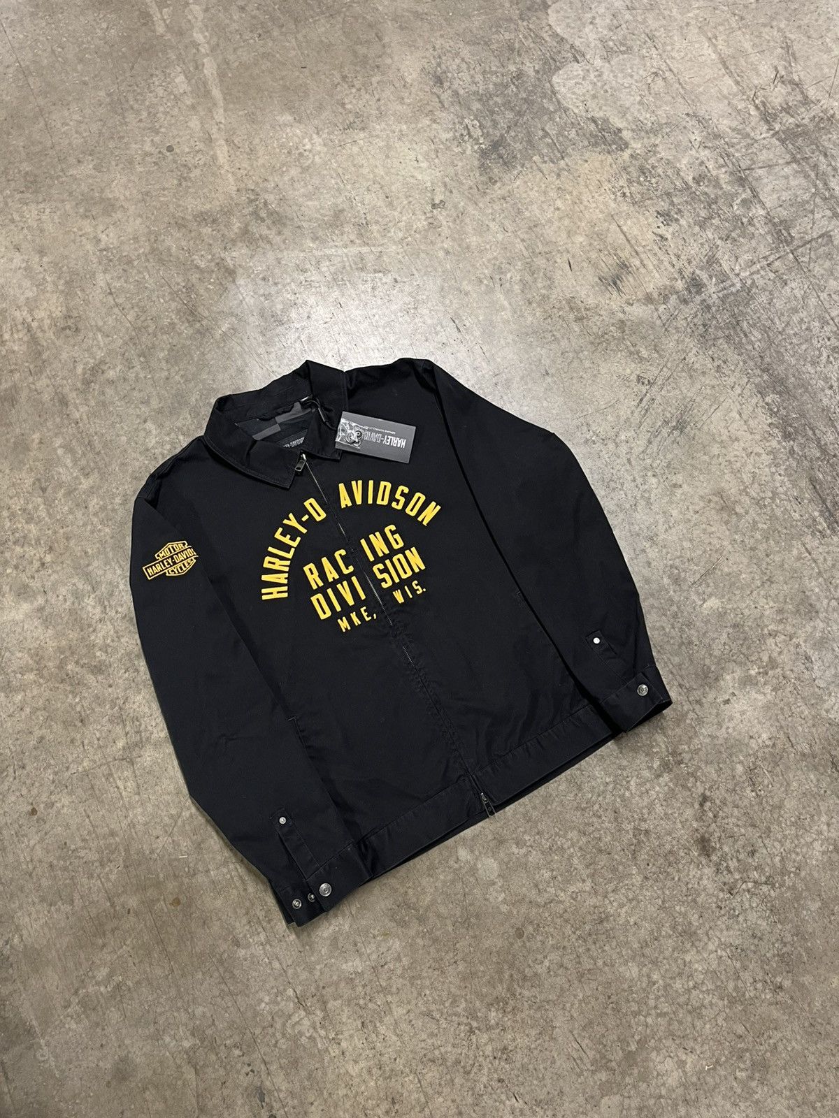Harley Davidson × Vintage Harley Davidson jacket zip up cropped fit rare hype biker Size US XL / EU 56 / 4 - 2 Thumbnail