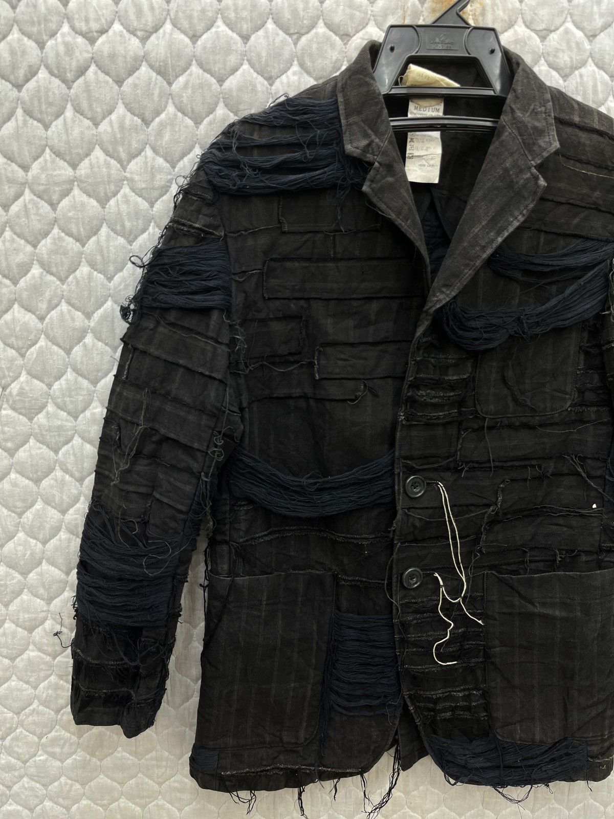 Le Grande Bleu (L.G.B.) 🔥🔥🔥ARCHIVE VINAGE IRISH RAG CLOTH GHOST PUNK JACKET Size US S / EU 44-46 / 1 - 11 Thumbnail