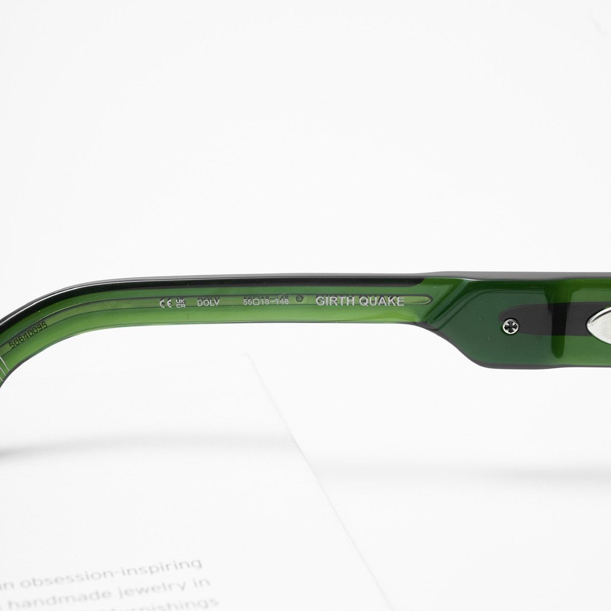 Chrome Hearts CHROME HEARTS GIRTH QUAKE DARK OLIVE SUNGLASSES Size ONE SIZE - 5 Thumbnail