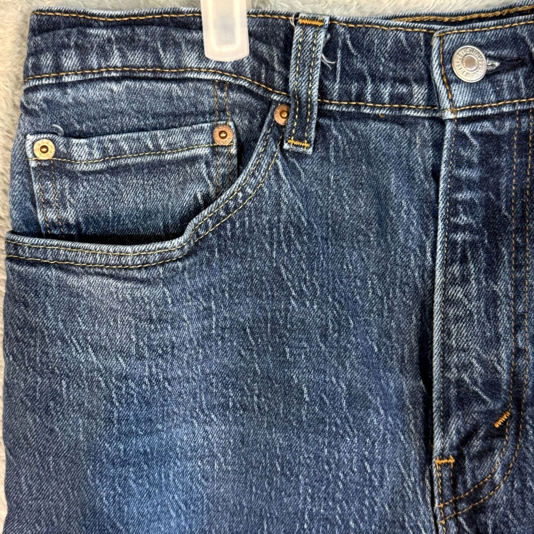 Levi's Levi’s 505 Jeans Men’s 34x32 Blue Denim Stretch Mid-Rise Straight Leg Jeans Mens Regular 34 Blue Denim Stretch 505 Straight Leg Jeans Size US 34 / EU 50 - 3 Thumbnail