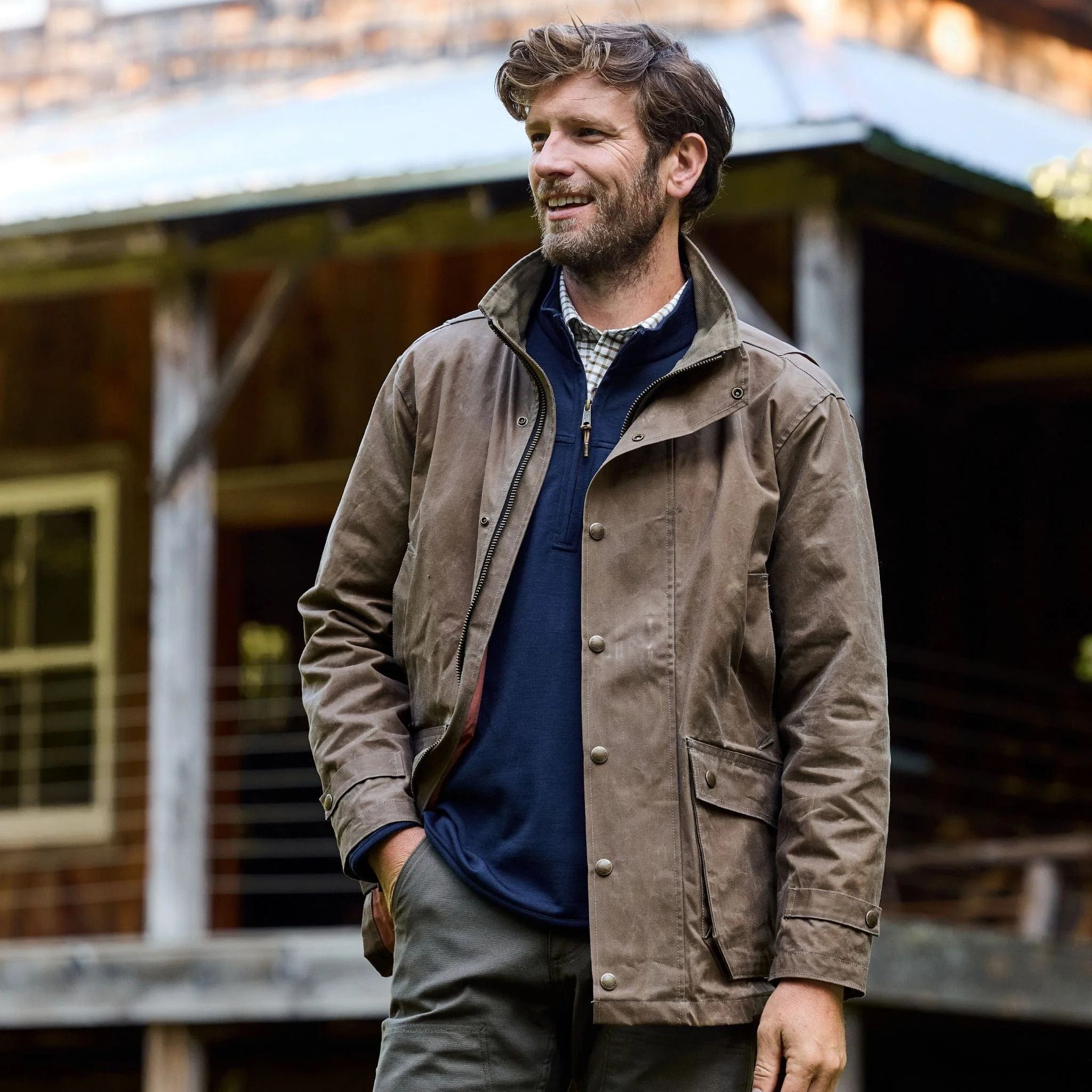 Tom Beckbe Tom Beckbe Tensaw Jacket - Rye Brown/L Size US L / EU 52-54 / 3 - 3 Thumbnail