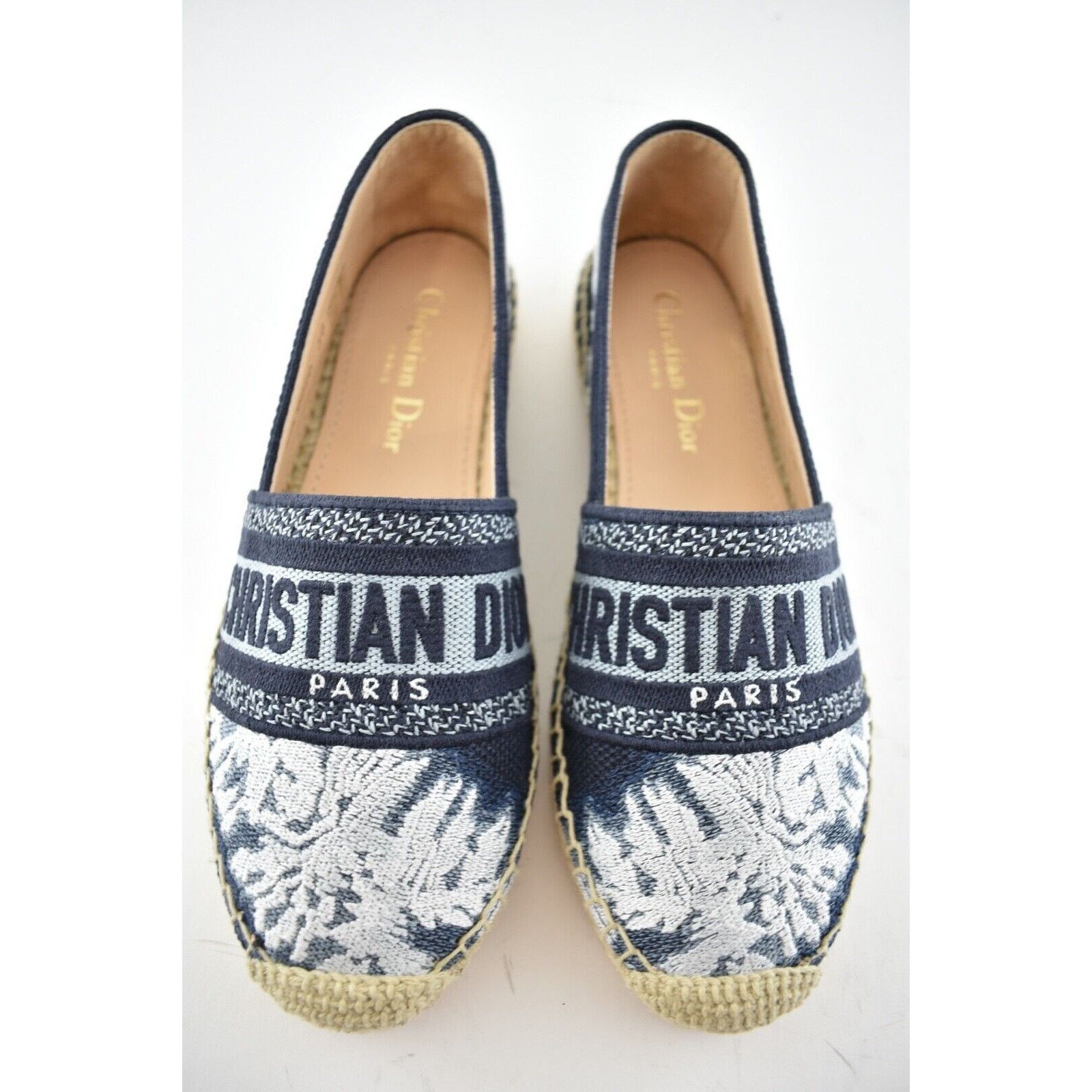 Dior Dior Granville Tie Dye Denim Blue White Logo Embroidered Size US 8.5 / IT 38.5 - 7 Thumbnail
