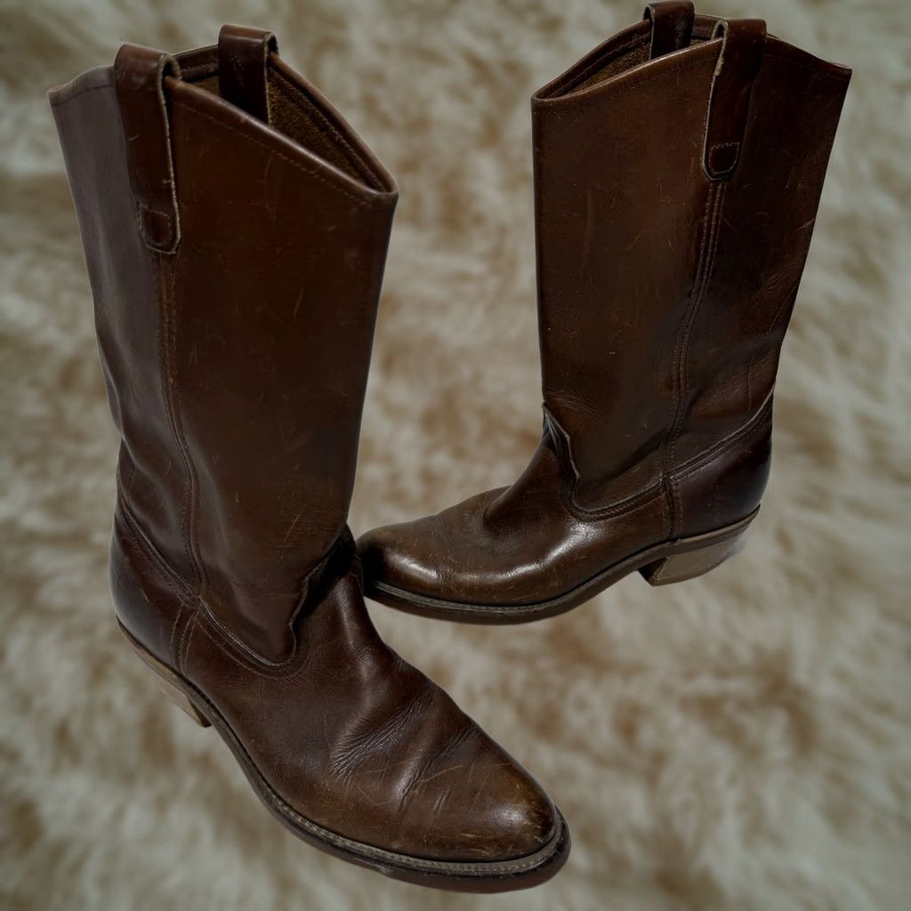 Arrow VINTAGE Red Wing Shoes Boots Men’s 8.5N Brown Leather Pull-On Western Cowboy Mids Size US 9 / EU 42 - 1 Thumbnail