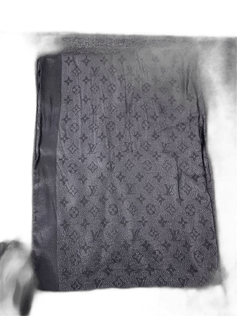Louis Vuitton LV Louis Vuitton Classic Silver Scarf Size ONE SIZE - 1 Thumbnail