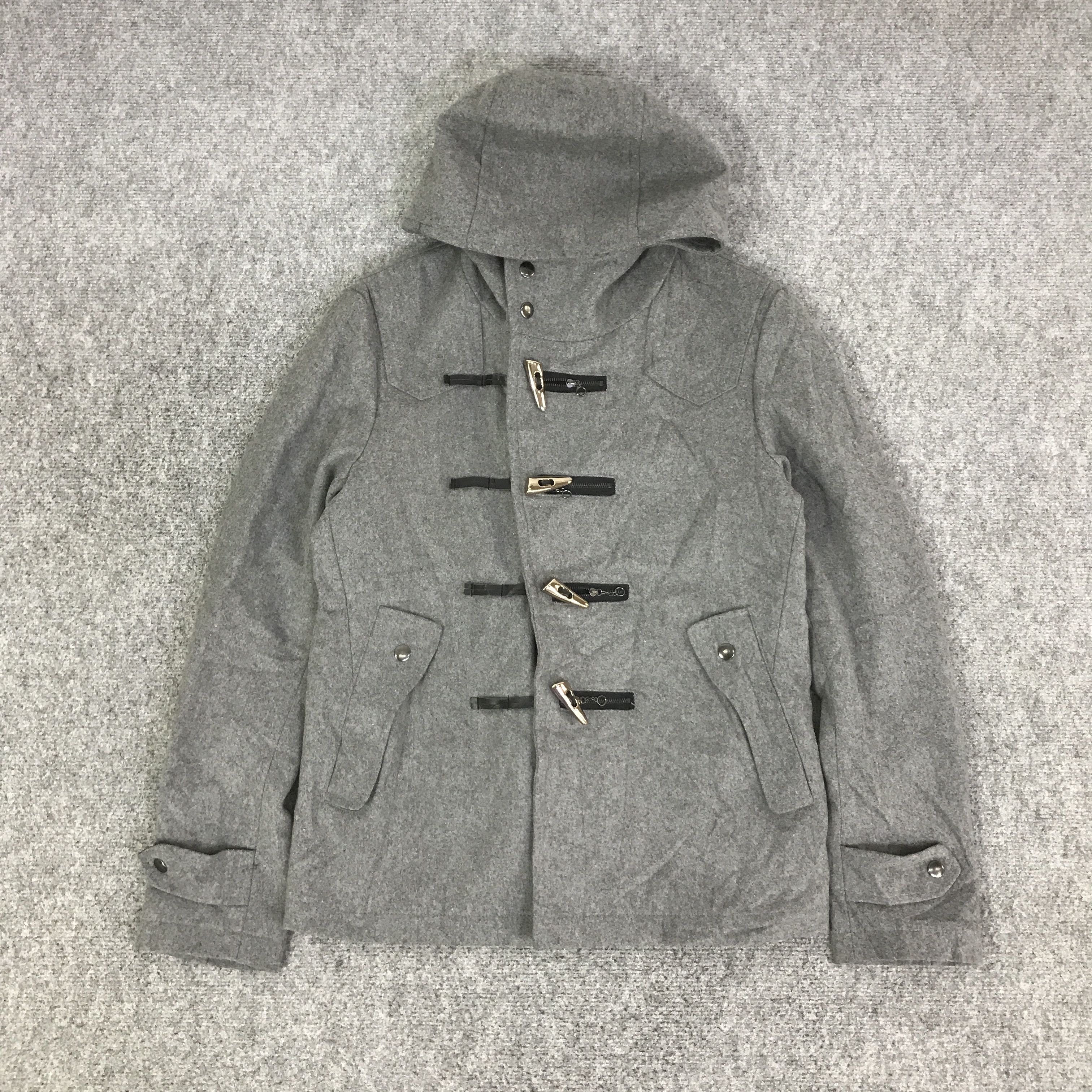 semanticdesign SEMANTIC DESIGN WOOL HOODIE JACKET K82B6 Size US M / EU 48-50 / 2 - 1 Thumbnail