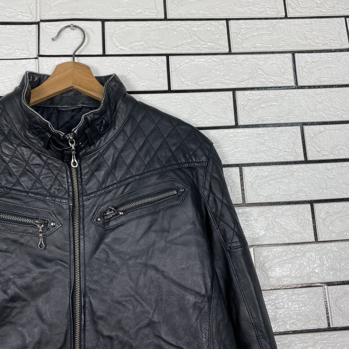 Hysteric Glamour Vintage Soft Leather Jacket Biker Style Quilted Size US M / EU 48-50 / 2 - 7 Thumbnail