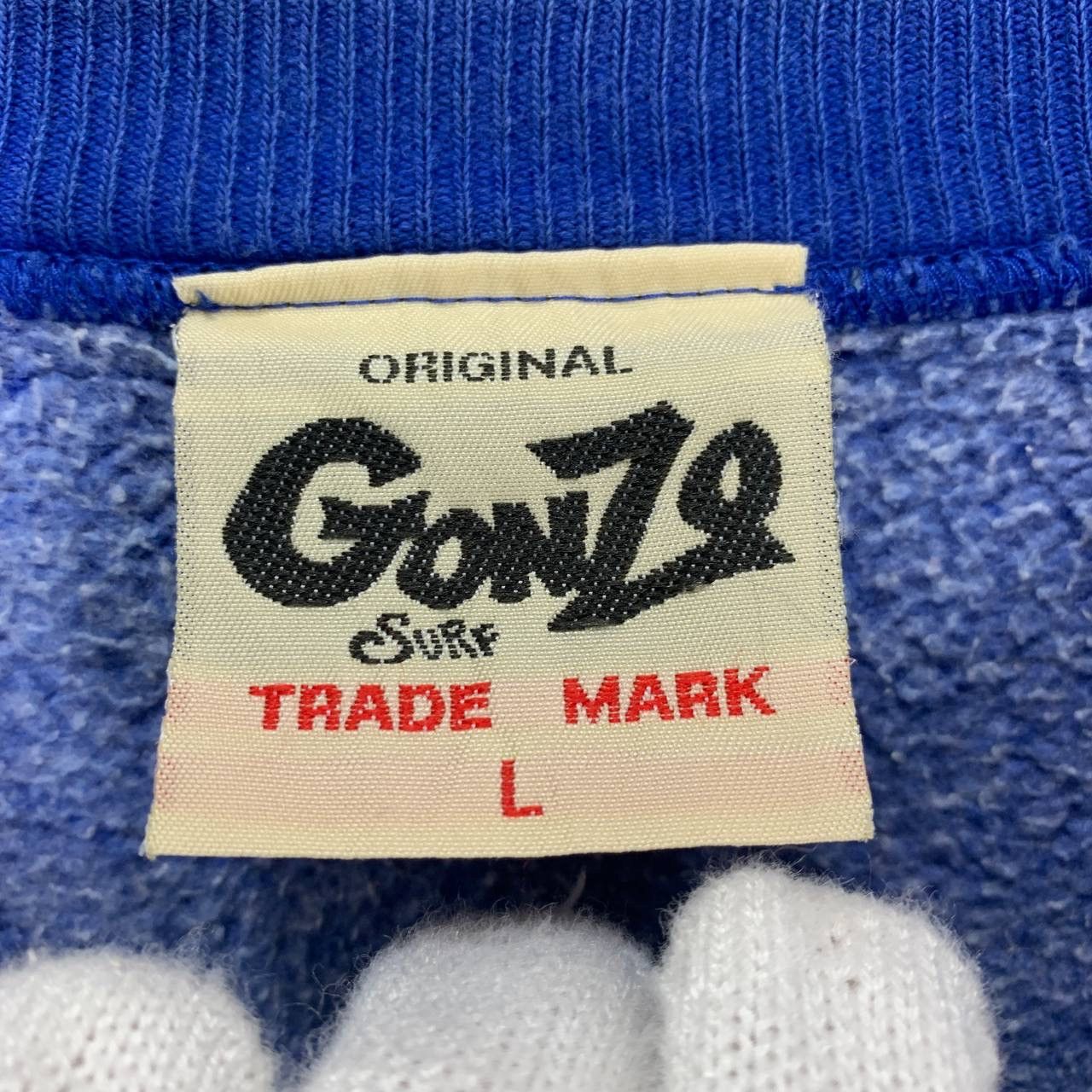 Japanese Brand 90s Vintage GONZO SURF Made In Japan Sweatshirt #2362-03 Size US L / EU 52-54 / 3 - 6 Thumbnail