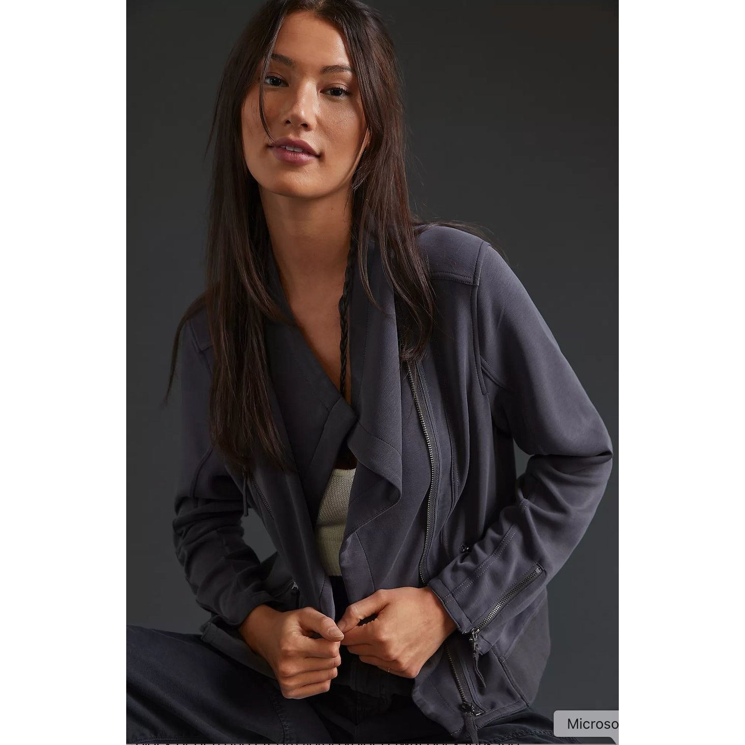 Other Marrakech Utility Moto Jacket Gunmetal Gray Stretch Zip XS Size XS / US 0-2 / IT 36-38 - 5 Thumbnail