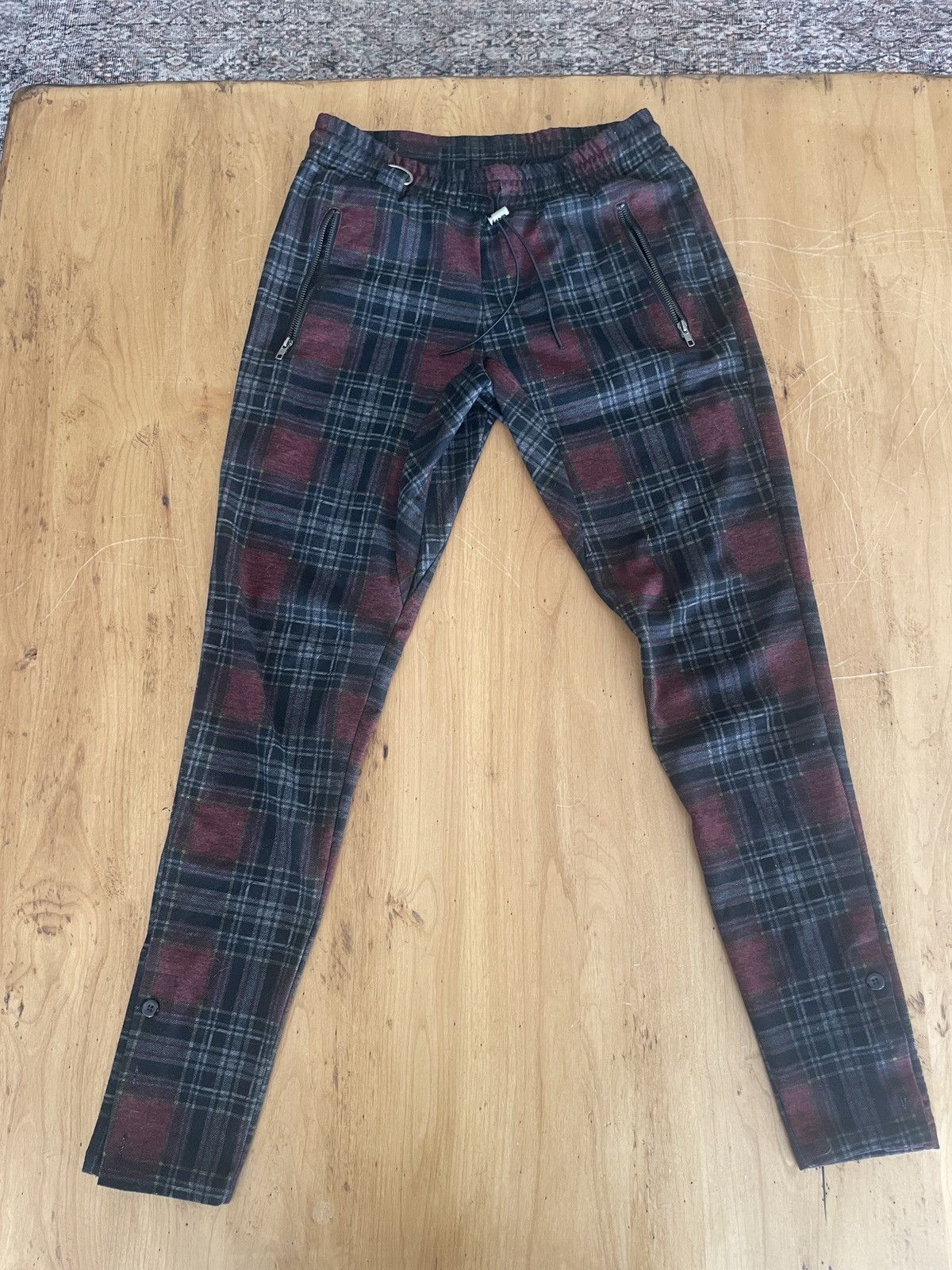 Kollar Clothing Black and Red patterned pants Size US 32 / EU 48 - 1 Thumbnail