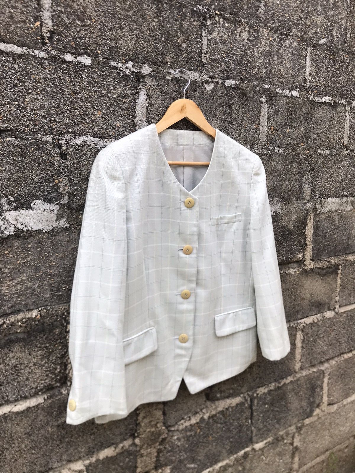 Burberry × Vintage 💥Vintage Burberrys Coat Collarless Size M / US 6-8 / IT 42-44 - 2 Thumbnail