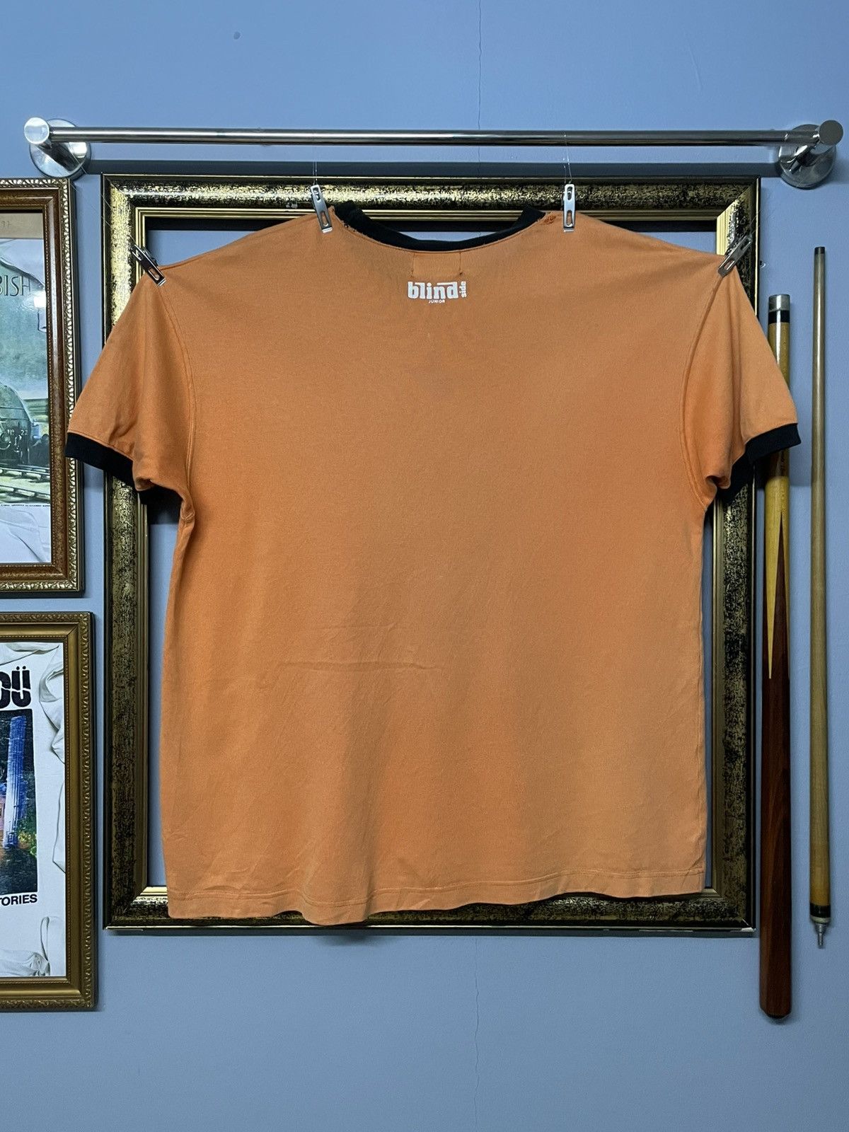 Blind Skateboards Vintage 1990s Blind Side Skateborad Iconic Ringer Faded Tee Size US M / EU 48-50 / 2 - 7 Thumbnail