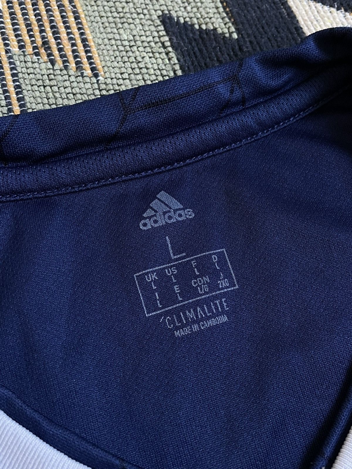 Adidas Adidas Scotland 2017-19 Blockcore Soccer Jersey Size US L / EU 52-54 / 3 - 9 Thumbnail