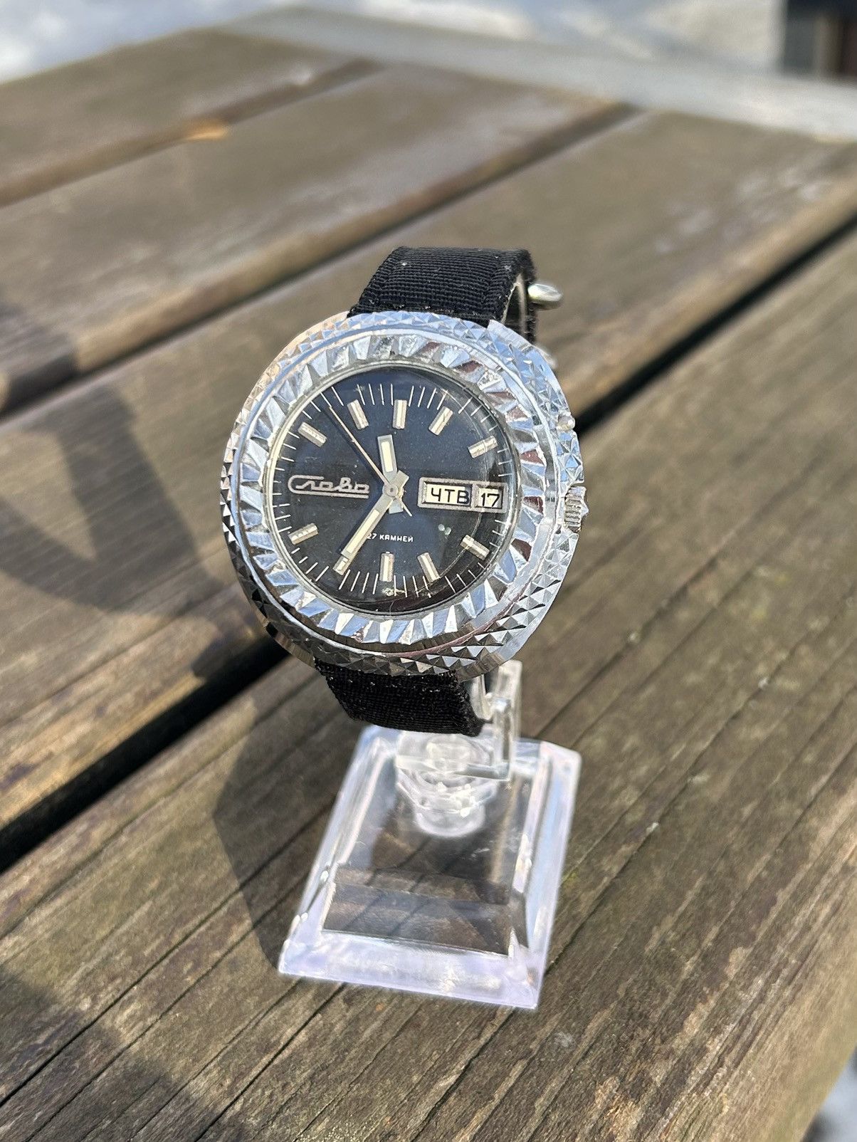 Vintage Vintage Watch Slava Automatic USSR Soviet Mechanical 1980s Size ONE SIZE - 3 Thumbnail