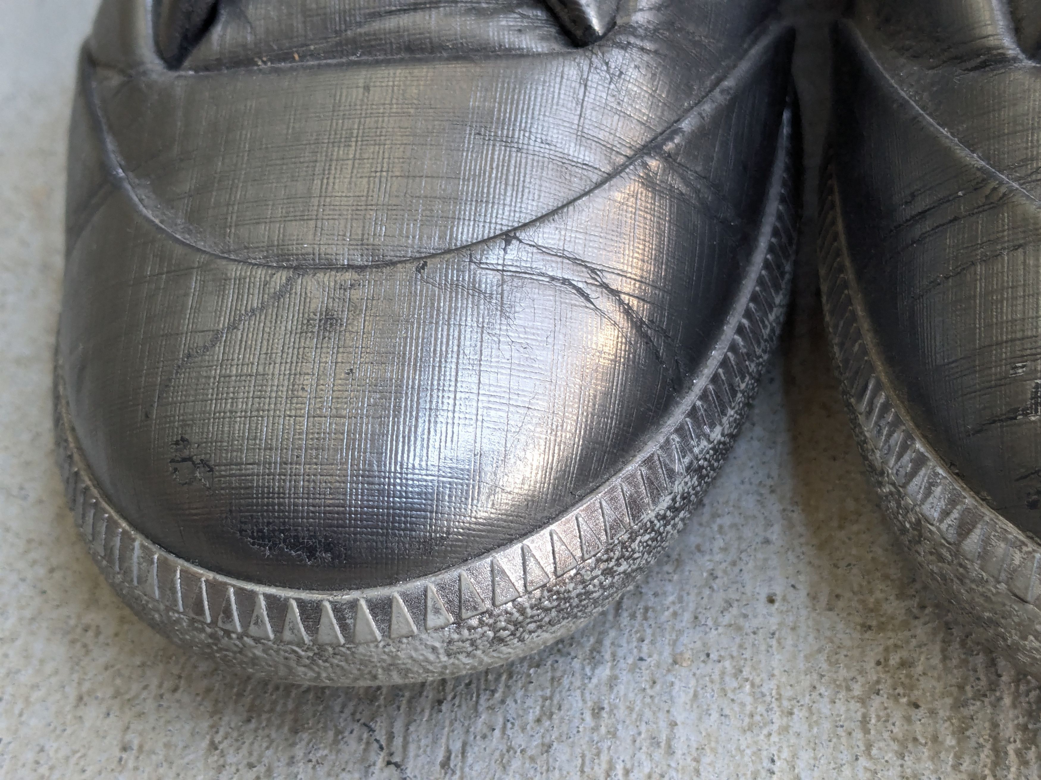 Maison Margiela Maison Margiela Future Silver 10 43 High Tops Leather Size US 10 / EU 43 - 4 Thumbnail