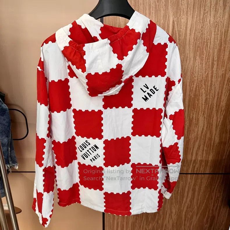 Louis Vuitton Louis Vuitton Nigo co-branded white and red checkerboard a Size US M / EU 48-50 / 2 - 2 Thumbnail