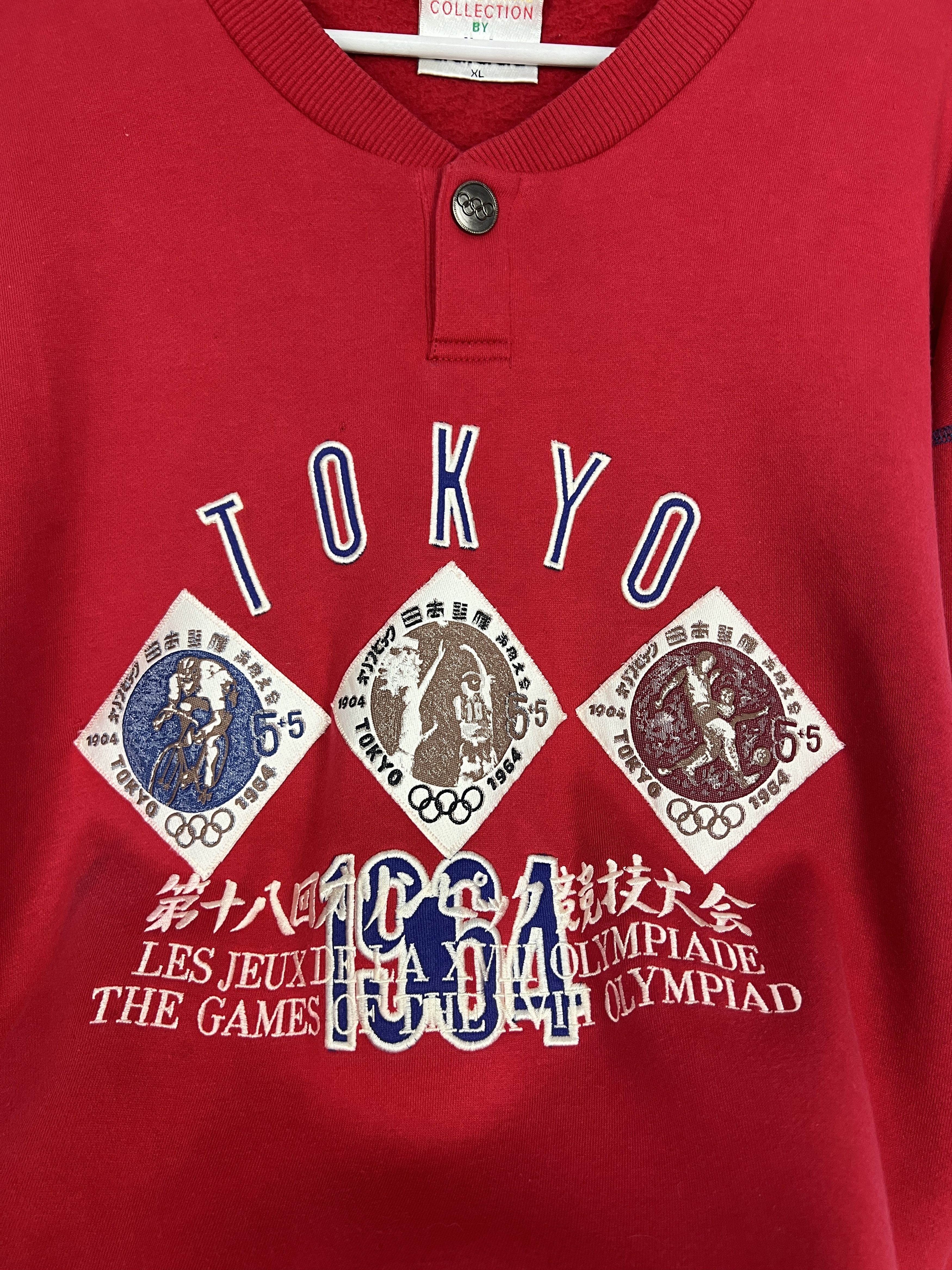 Adidas Vintage 90s Adidas Olympic Tokyo 1964 Sweater Sweatshirt Size US XL / EU 56 / 4 - 3 Thumbnail