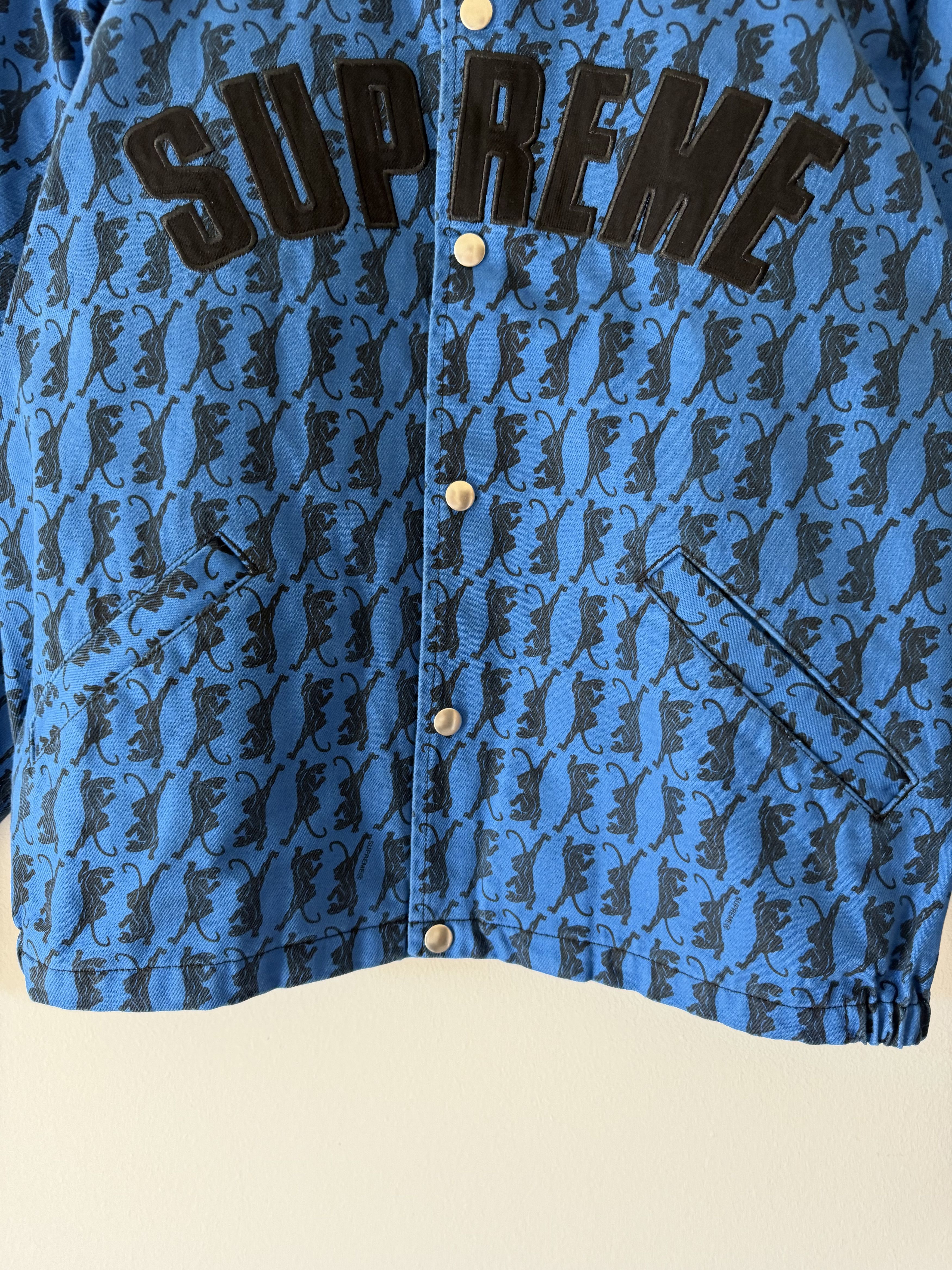Supreme Supreme Snap Front Twill Jacket in Blue Panther Size US M / EU 48-50 / 2 - 3 Thumbnail