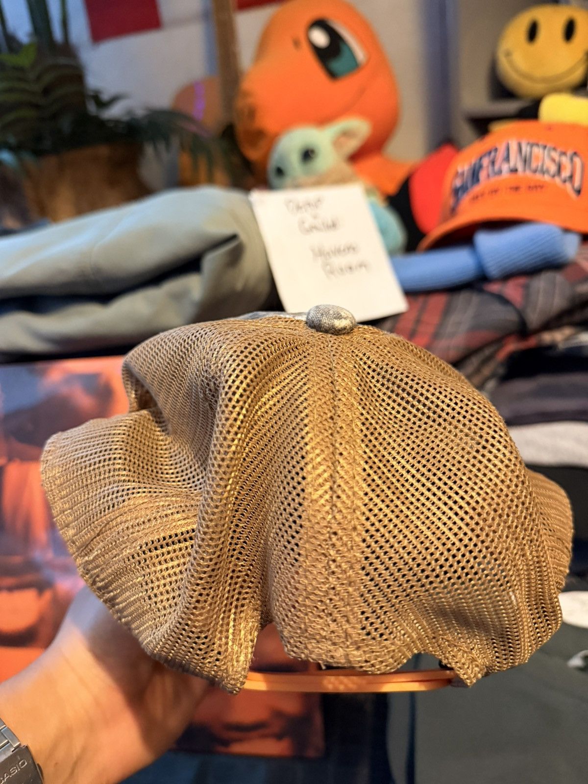 Vintage Camo Tractor Supply Co. hat with an orange embroidered patch Size ONE SIZE - 6 Thumbnail
