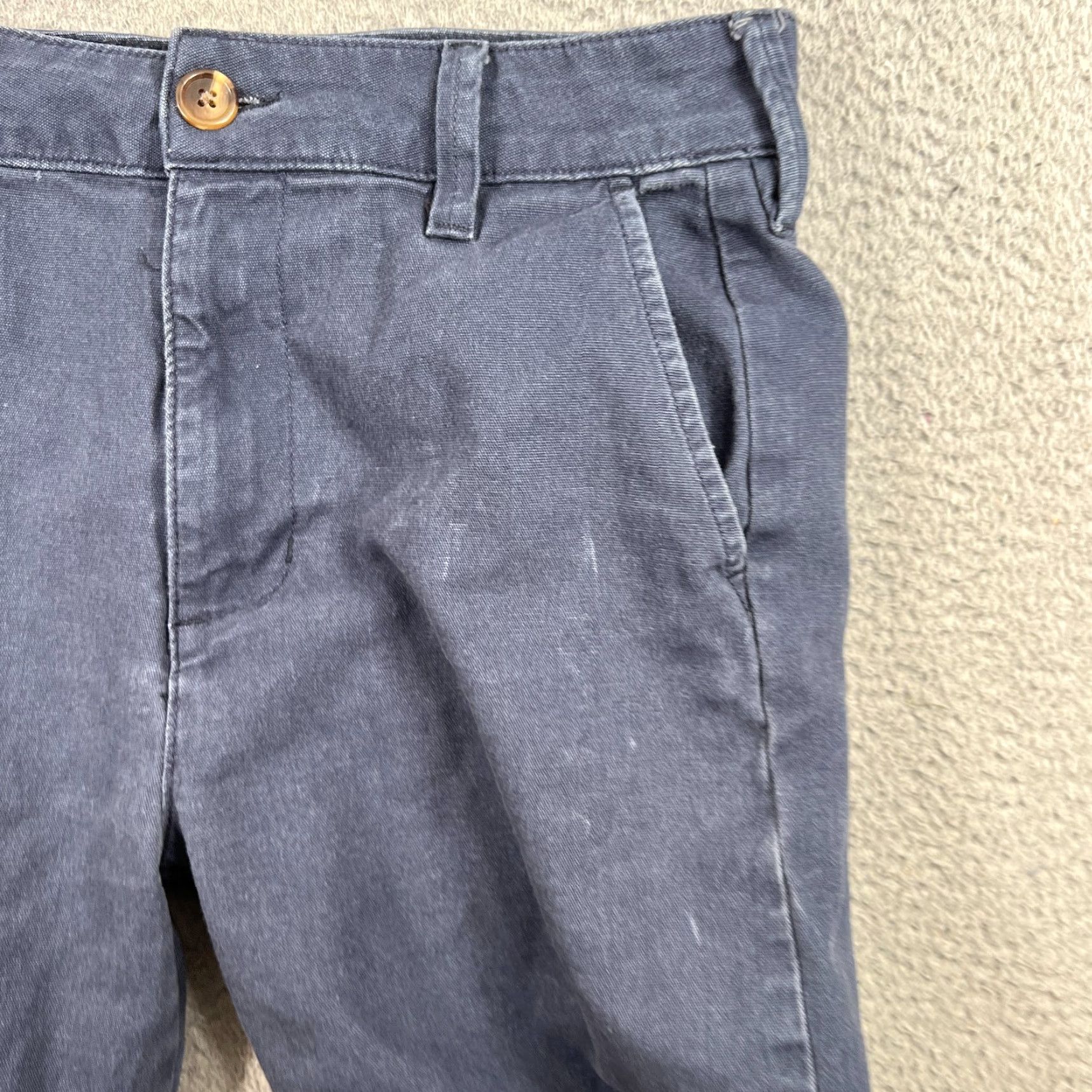 Vintage American Giant Pants Womens 8 Blue Stretch Knit Straight Casual Style Dress Pants Womens 8 Blue Stretch Knit Straight Pockets Size 30" / US 8 / IT 44 - 6 Thumbnail