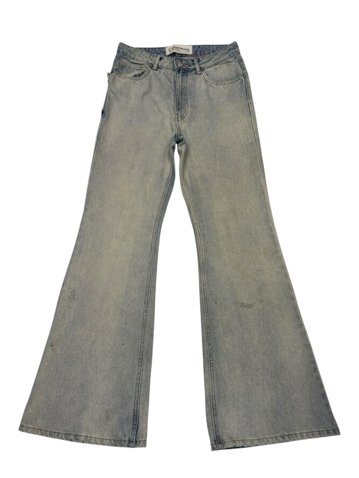 Heron Preston Heron Preston Star Embroidery Custom Made Flare Jeans Size US 28 / EU 44 - 8 Thumbnail