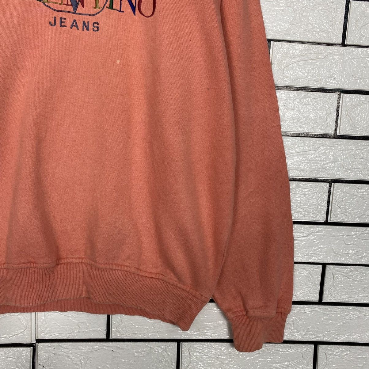 Japanese Brand 📌Vintage Sweatshirt Valentino Jeans Big Logo Embroidery Size US L / EU 52-54 / 3 - 6 Thumbnail