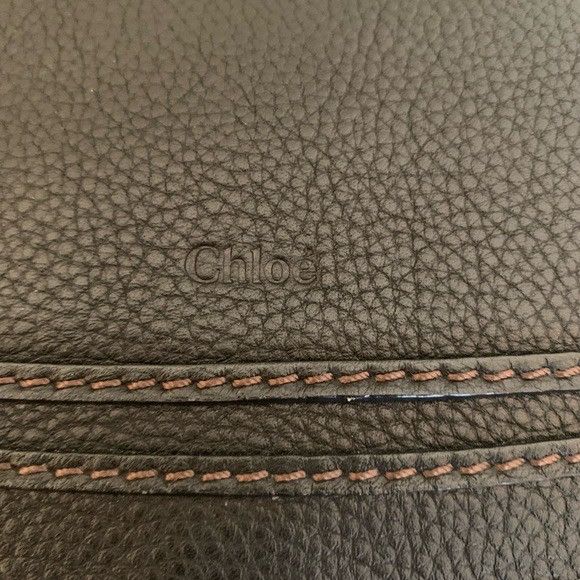 Chloe CHLOE Marcie Medium Black Textured Leader Shoulder Bag Size ONE SIZE - 9 Thumbnail