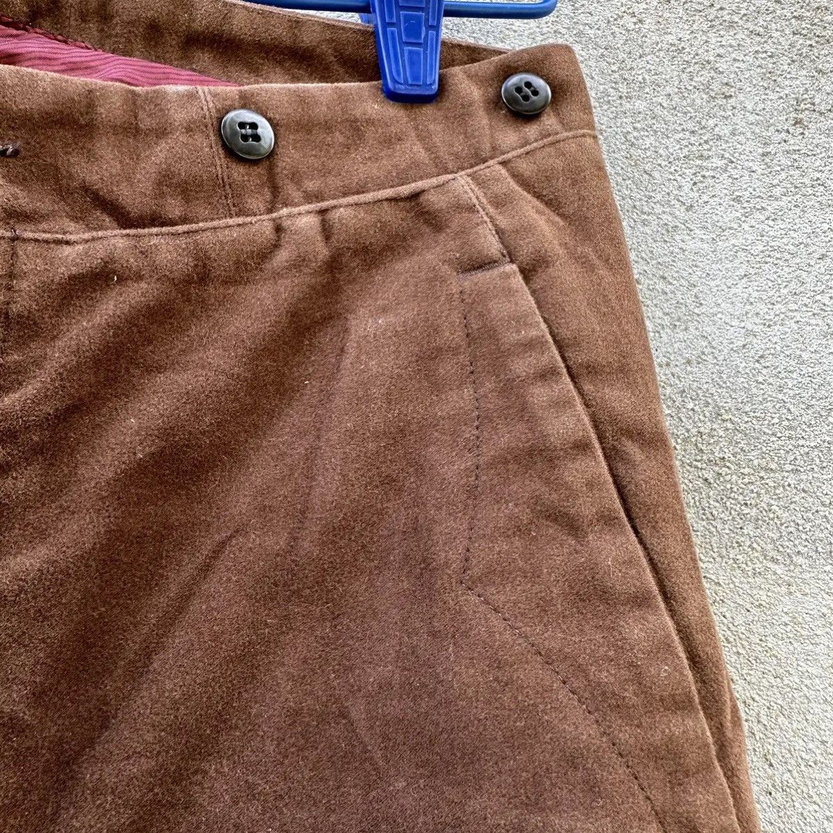 Buckle Black GABARDINE BUCKLE BACK TROUSERS JAPANESE VTG SUSPENDERS PANTS Size US 30 / EU 46 - 2 Thumbnail