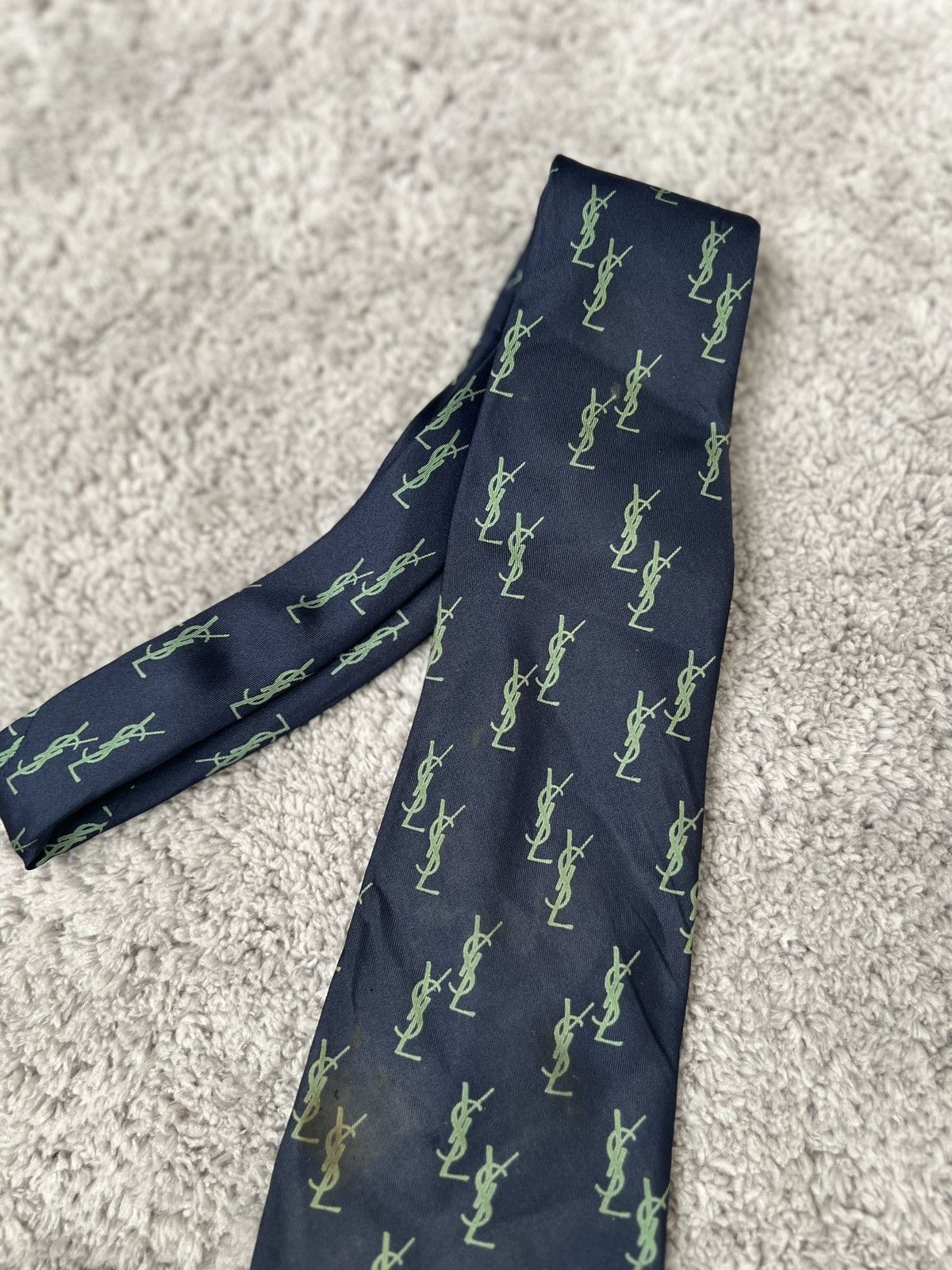 Vintage × Yves Saint Laurent Yves Saint Laurent tie monogram Size ONE SIZE - 3 Thumbnail