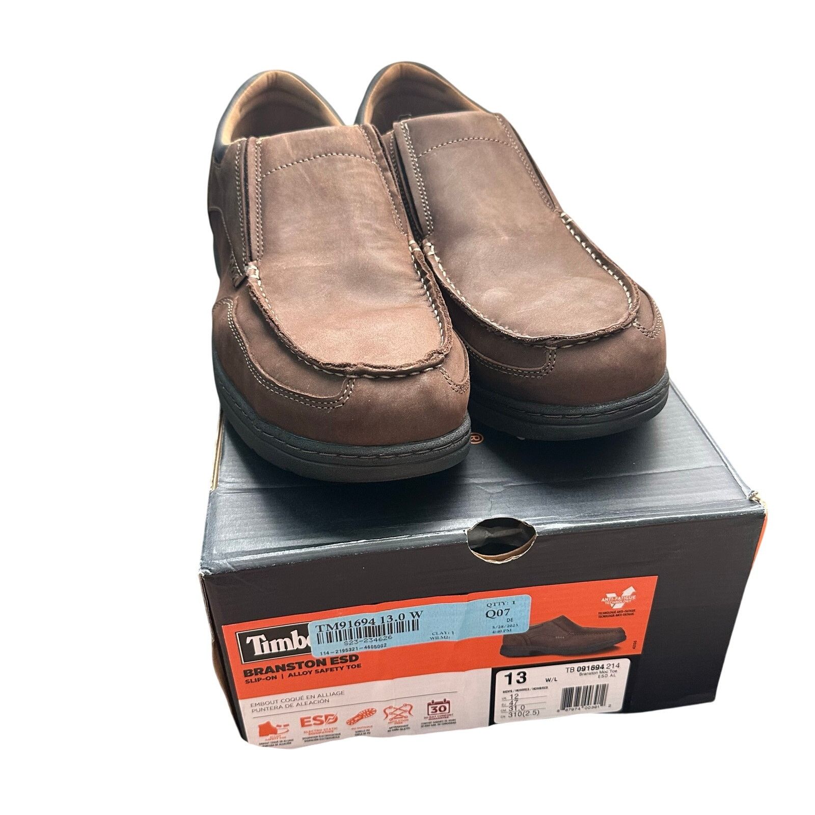 Timberland Timberland PRO Branston ESD Steel toe Brown Men's 13 W Wide Size US 13 / EU 46 - 1 Thumbnail