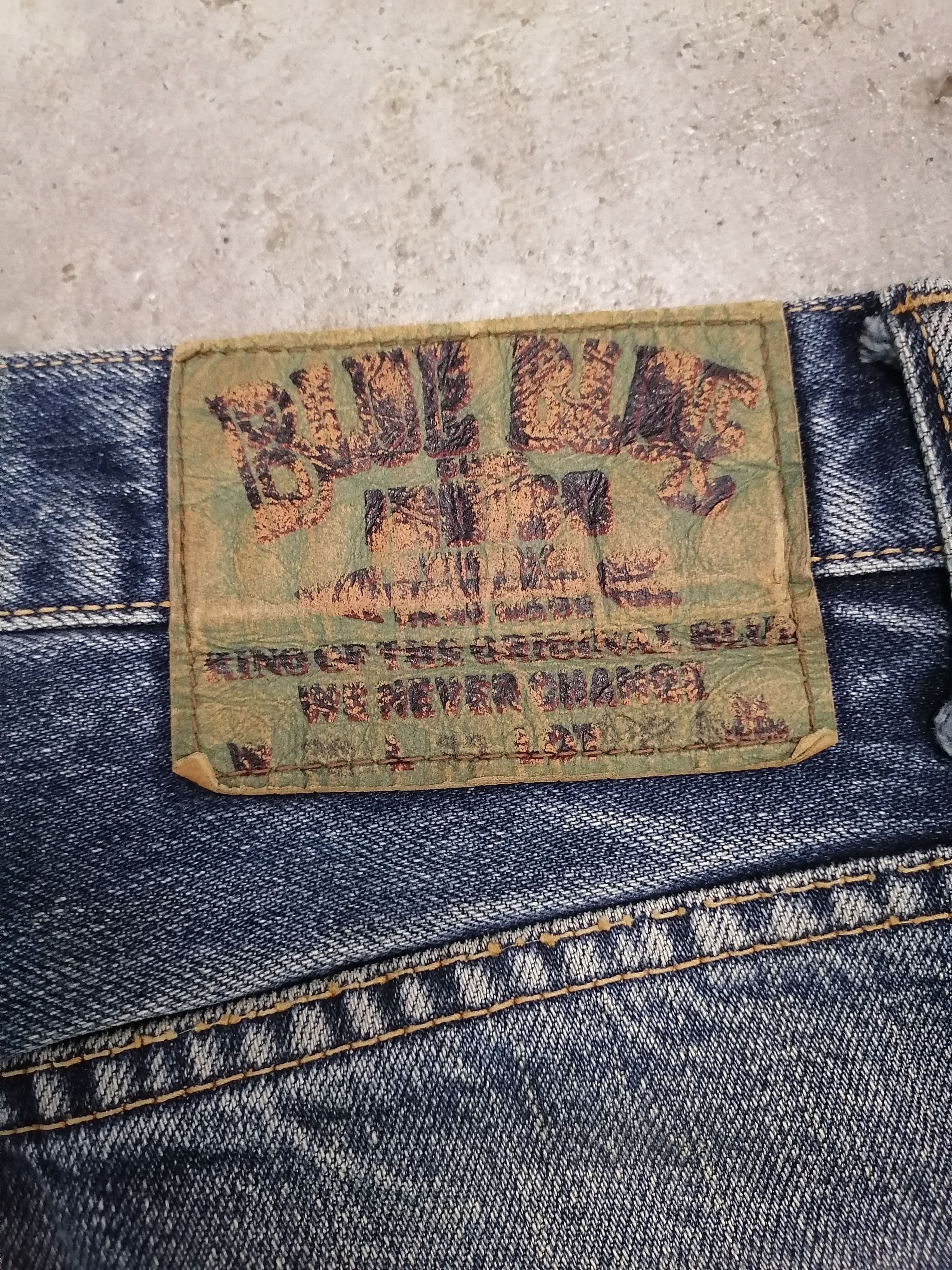 Blue Blue Japan × Japanese Brand Blue Blue Japan Patchwork Distressed Denim Pants Size US 31 - 16 Thumbnail
