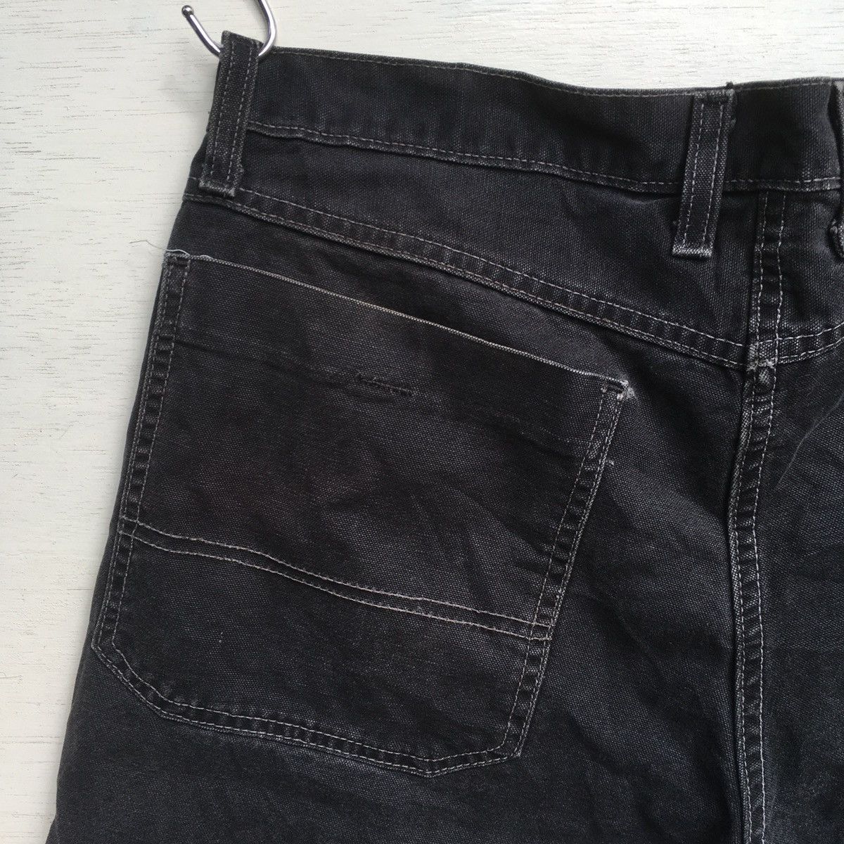Dickies × Vintage SUN FADED VINTAGE DICKIES DISTRESSED CARPENTER JORTS Size US 35 - 17 Thumbnail