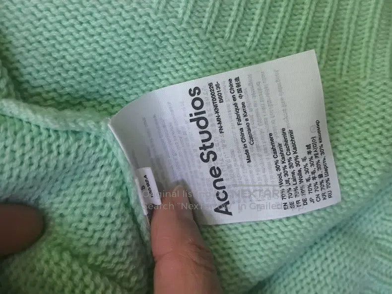 Acne Studios Acne Studios Light Green Sweater with Hat Set Size S / US 4 / IT 40 - 2 Thumbnail