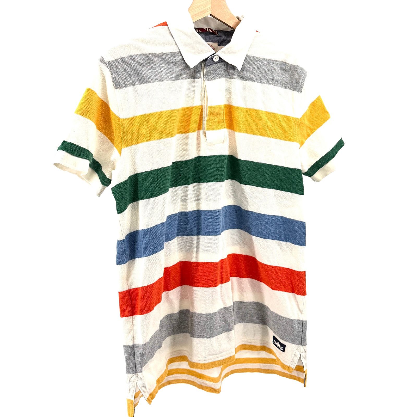 Brooks Brothers White Multicolored Striped 100% Cotton Polo Shirt Size US L / EU 52-54 / 3 - 1 Thumbnail