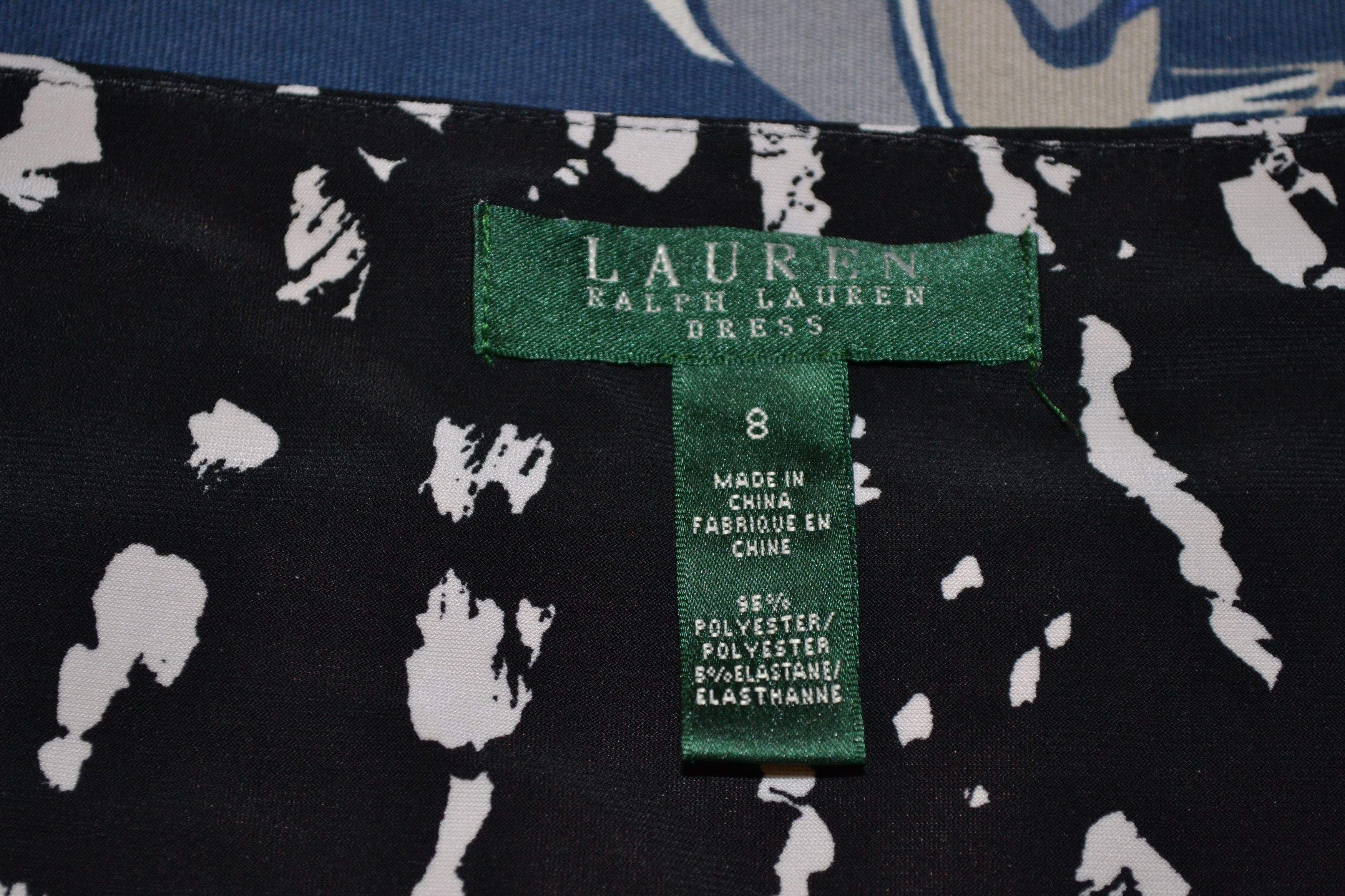 Lauren Ralph Lauren Vintage Lauren Ralph Lauren Black and White Midi Dress Size S / US 4 / IT 40 - 6 Thumbnail