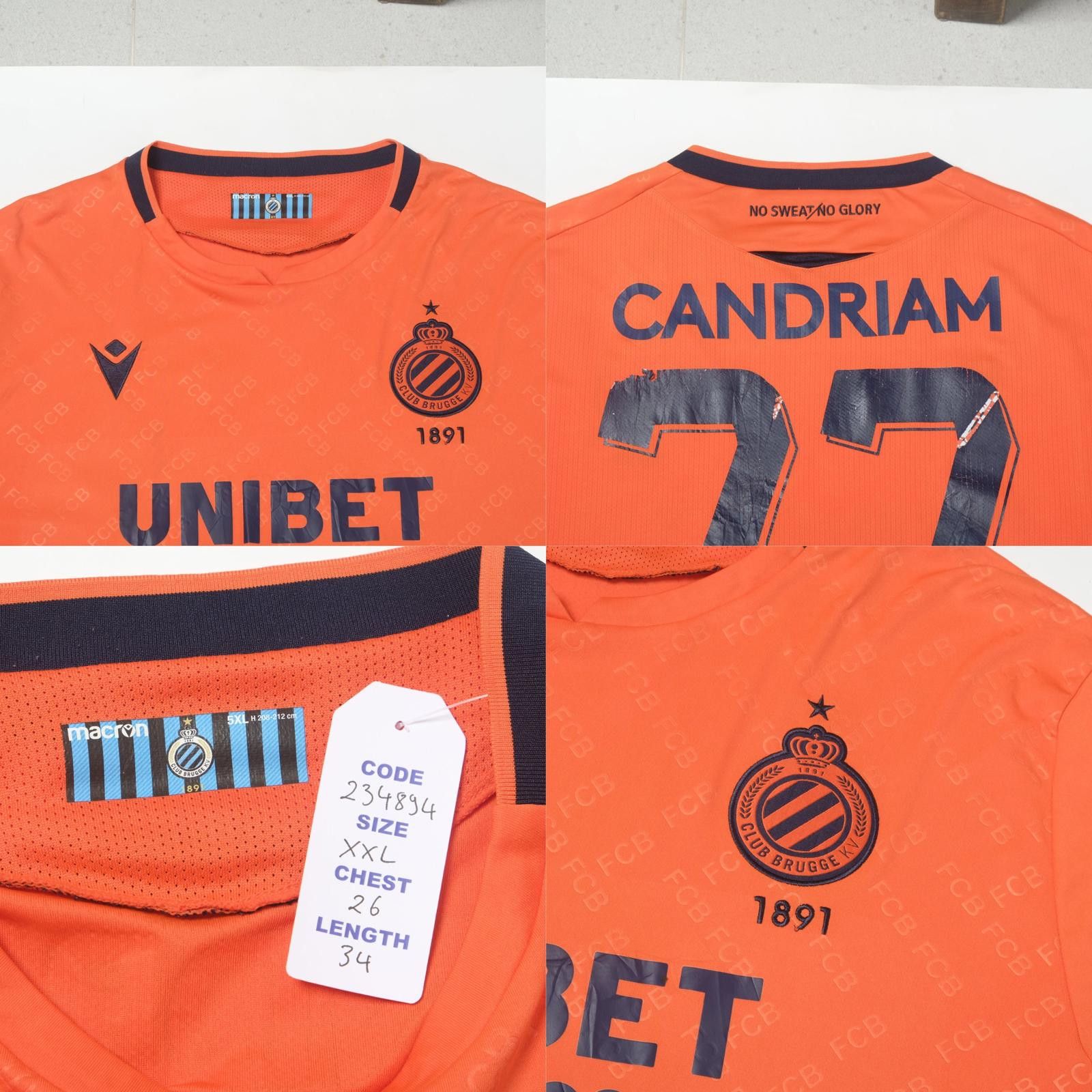 Macron 2020/21 Club Brugge Third Shirt Macron Mata (XXL) Size US XXL / EU 58 / 5 - 5 Thumbnail