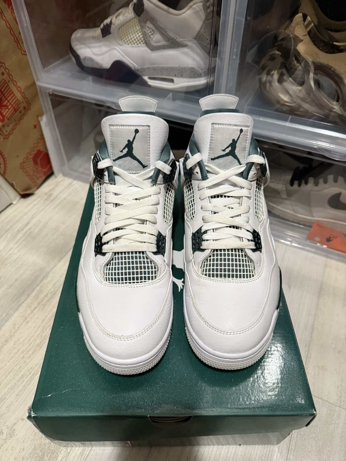 Jordan Brand Air Jordan 4 Retro Oxidized Green Size US 12 / EU 45 - 4 Thumbnail