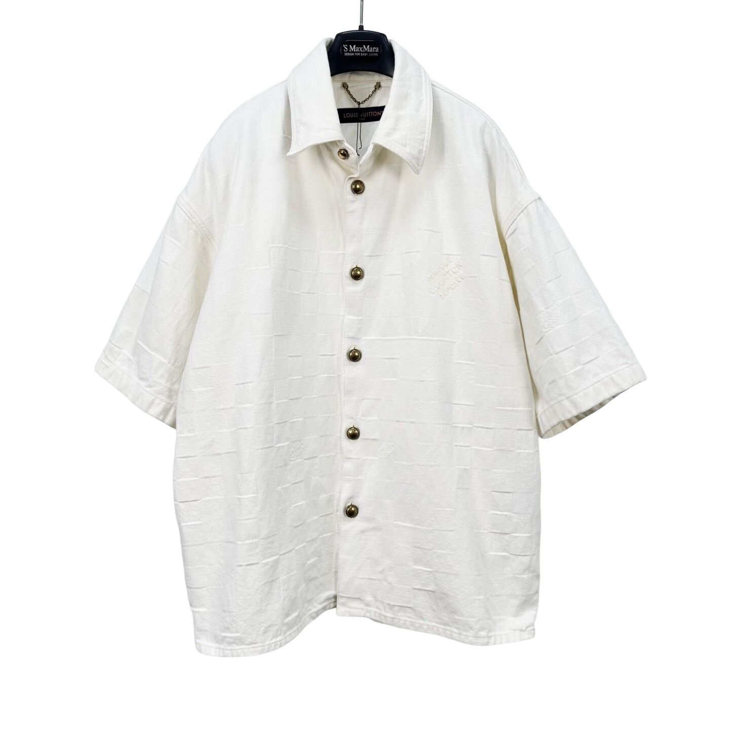 Louis Vuitton Louis Vuitton Textured Denim Shirt XL Size US XL / EU 56 / 4 - 1 Thumbnail
