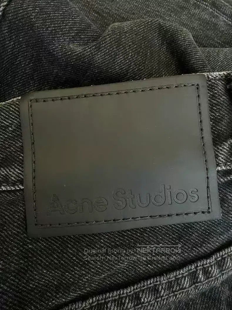 Acne Studios Acne Studios Leather Patch Washed Denim Pants Size US 32 / EU 48 - 4 Thumbnail