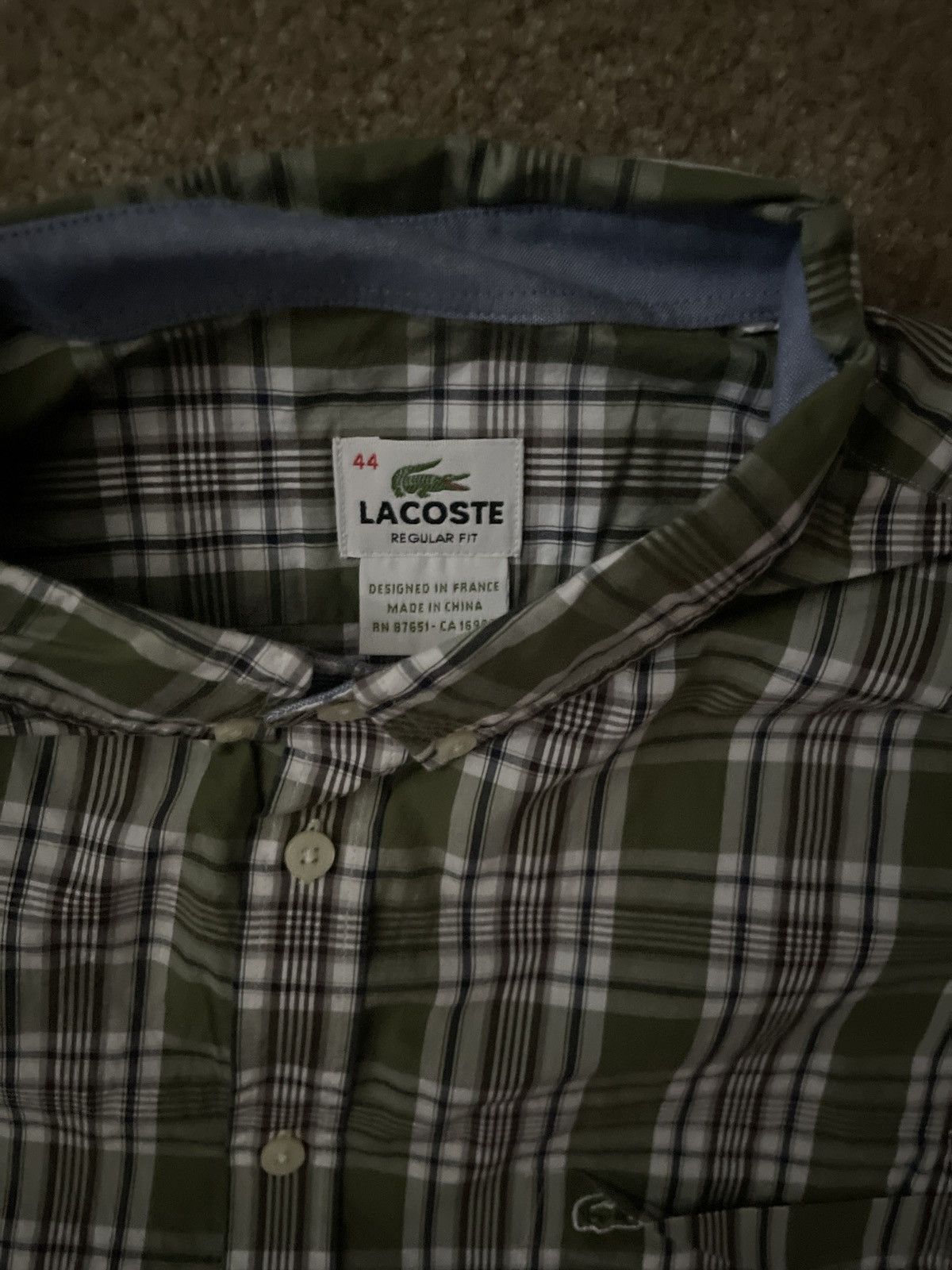 Lacoste Green Lacoste dress shirt flannel Size US M / EU 48-50 / 2 - 2 Thumbnail