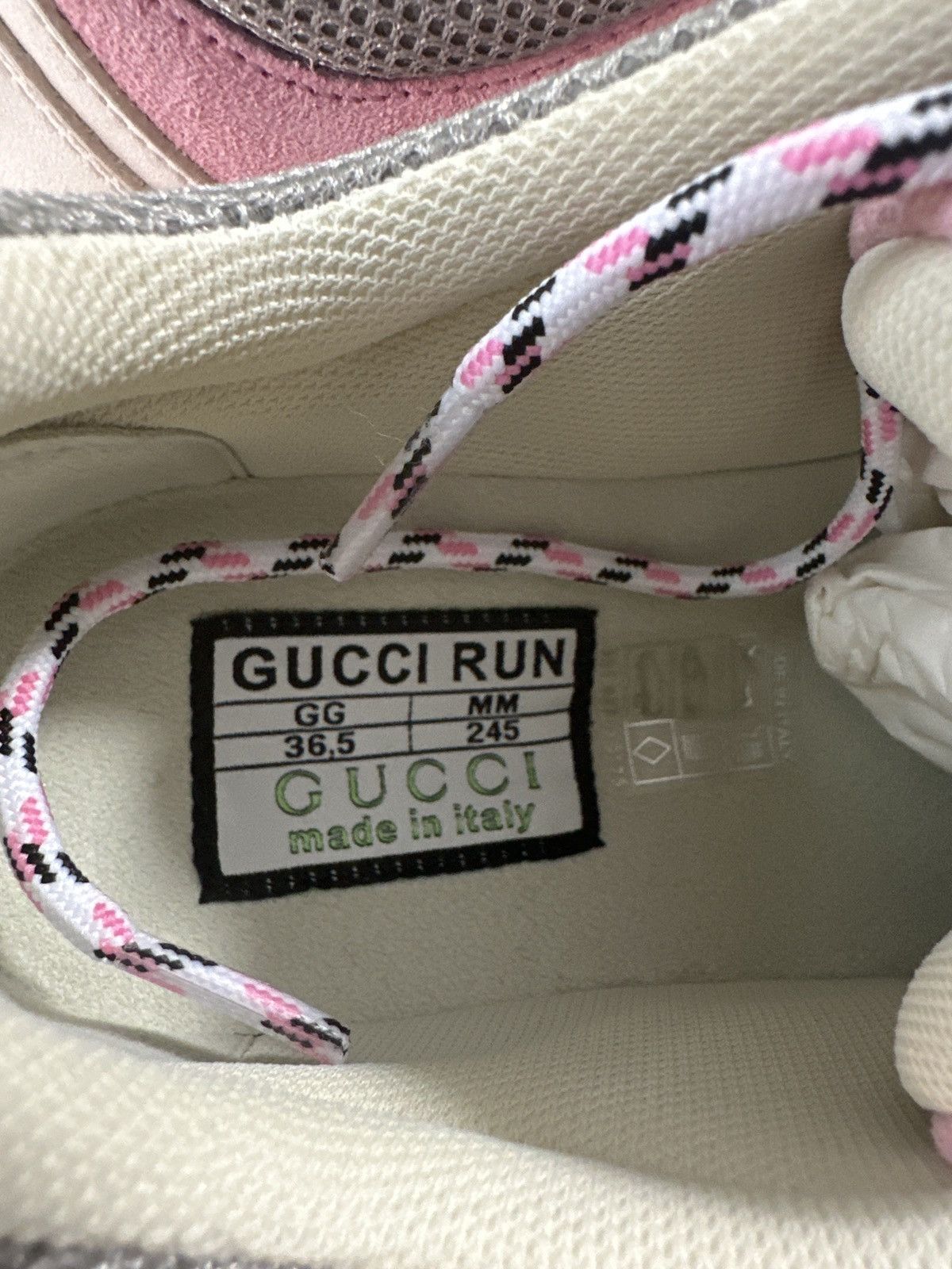 Gucci Gucci Run Premiem Suede Mesh Sneakers Size US 6.5 / IT 36.5 - 3 Thumbnail