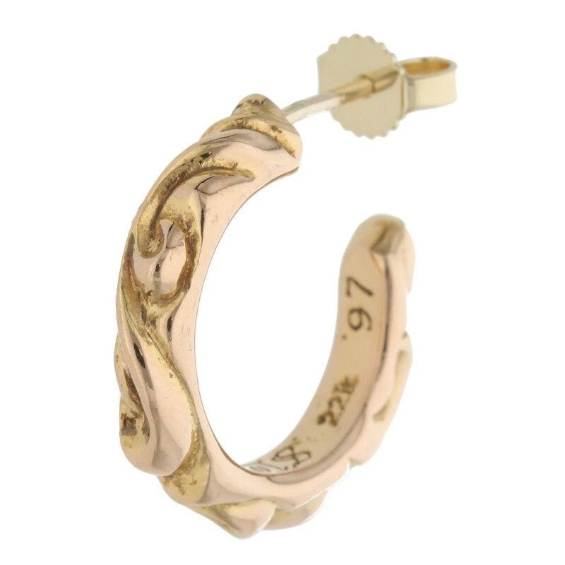 CHROME Scroll HEARTS Hoop 正規 Pierce