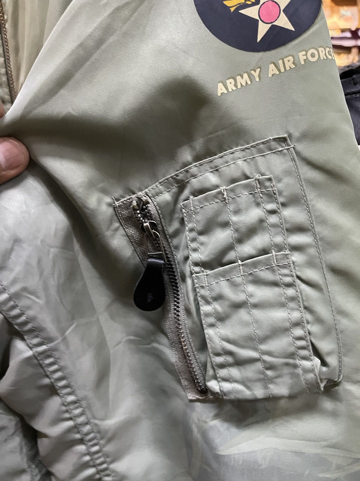 Japanese Brand Vintage Military Air Force Flight Army Bomber Jacket Size US L / EU 52-54 / 3 - 4 Thumbnail
