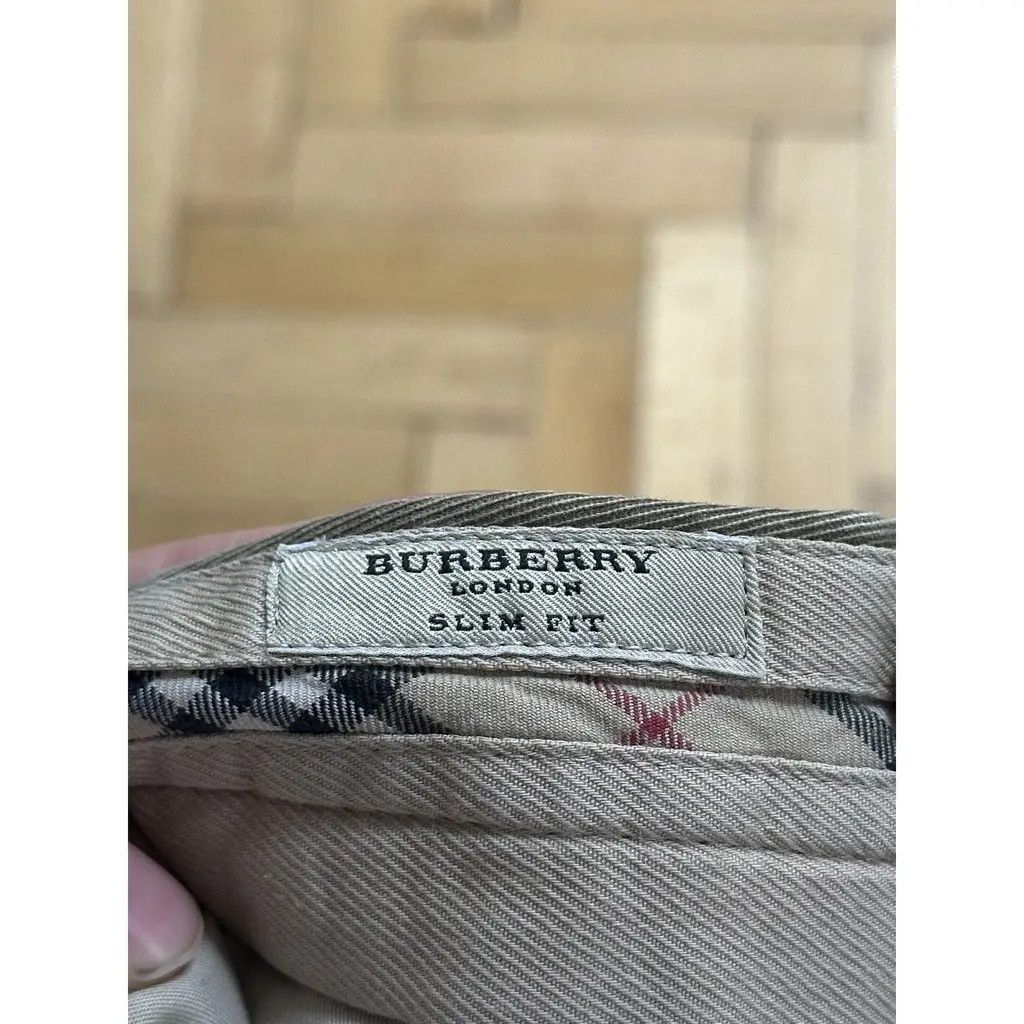 Burberry Burberry London Slim Fit Khaki Chinos Classic Trousers W36 Size US 36 / EU 52 - 6 Thumbnail